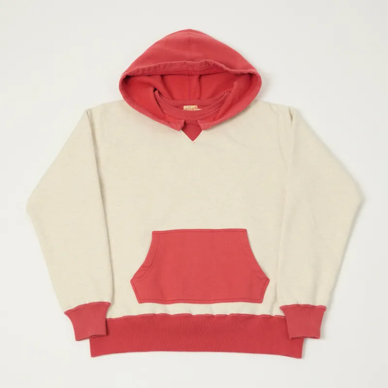 Whitesville 'After Hood' Sweatshirt - Heather Grey/Red sold by Son of a Stag