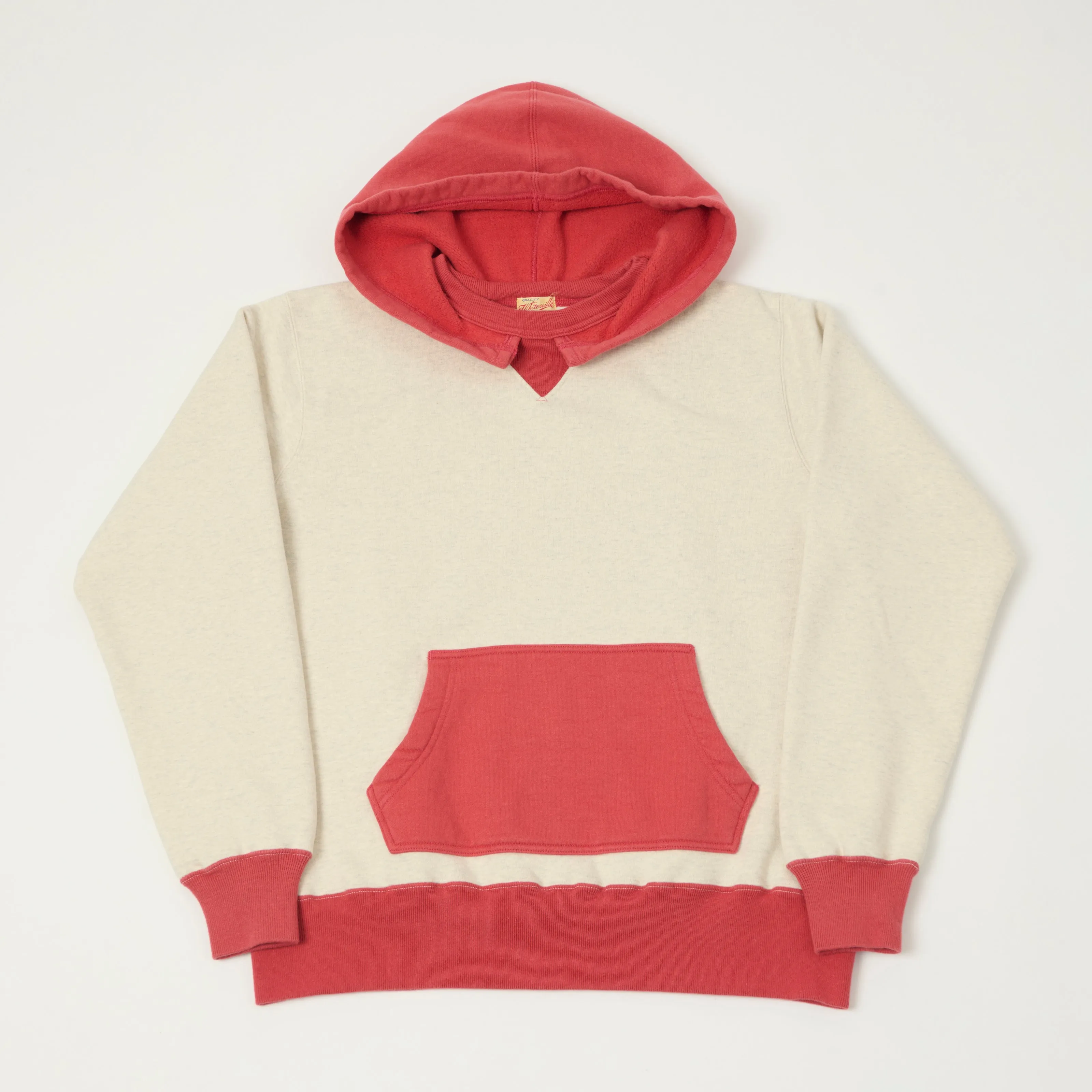 Whitesville 'After Hood' Sweatshirt - Heather Grey/Red sold by Son of a Stag