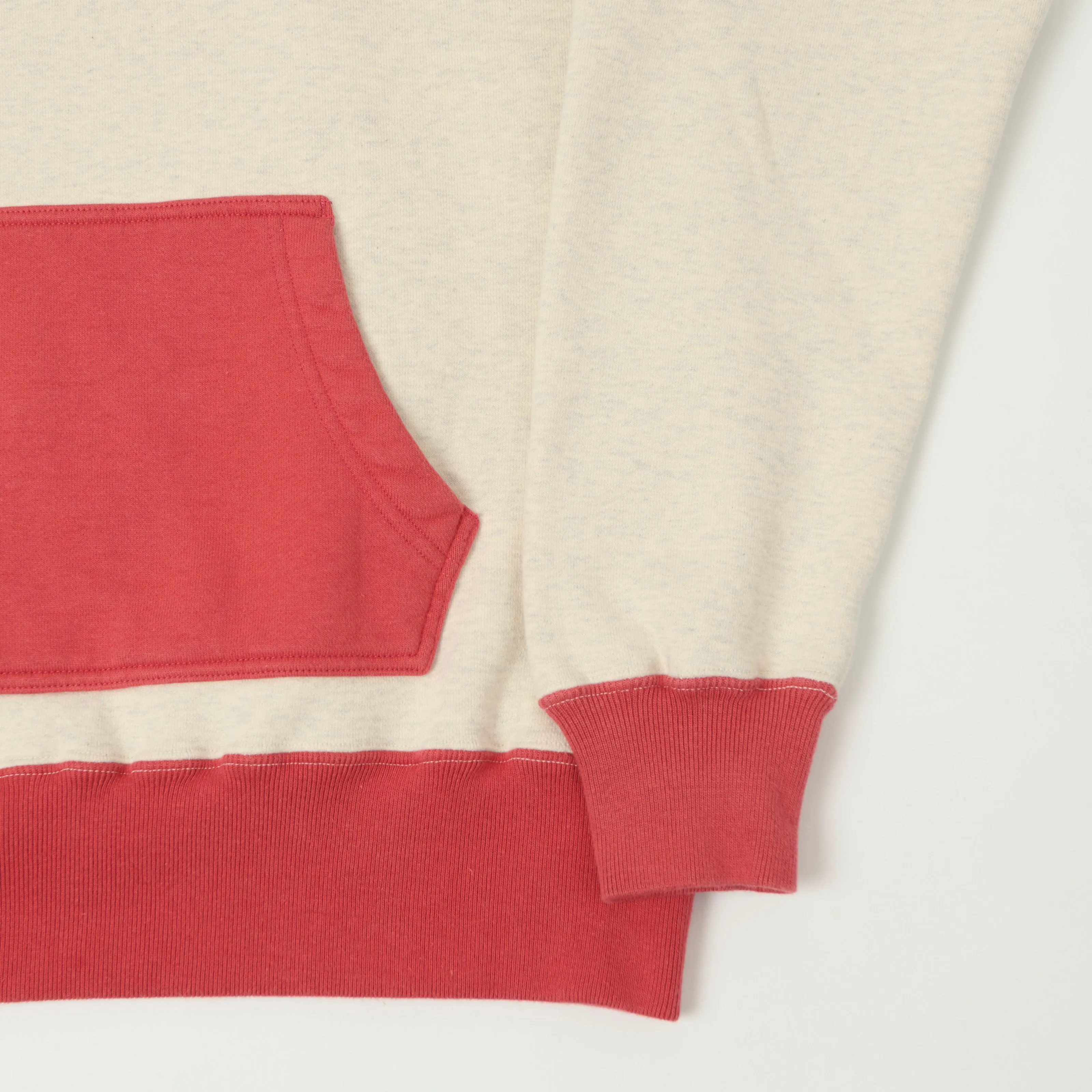 Whitesville 'After Hood' Sweatshirt - Heather Grey/Red sold by Son of a Stag product image thumbnail 3