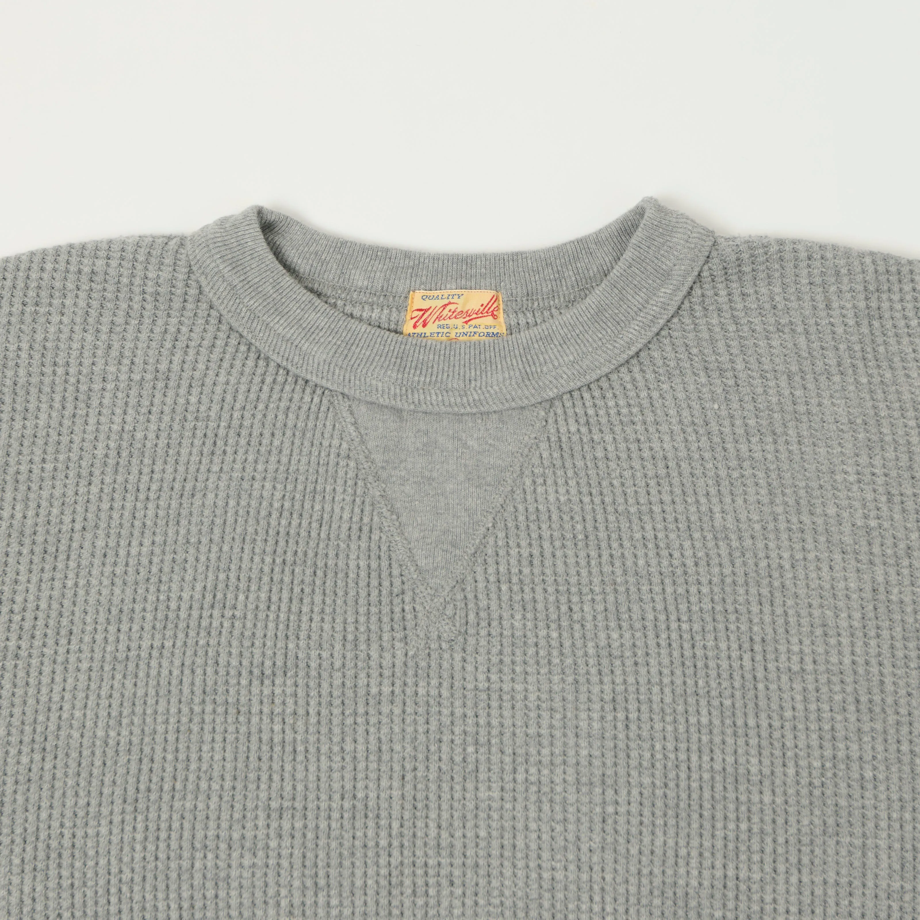 Whitesville Long Sleeve Thermal T-Shirt - Heather Grey sold by Son of a Stag product image thumbnail 2