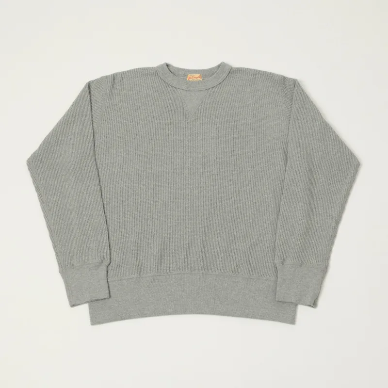 Whitesville Long Sleeve Thermal T-Shirt - Heather Grey sold by Son of a Stag