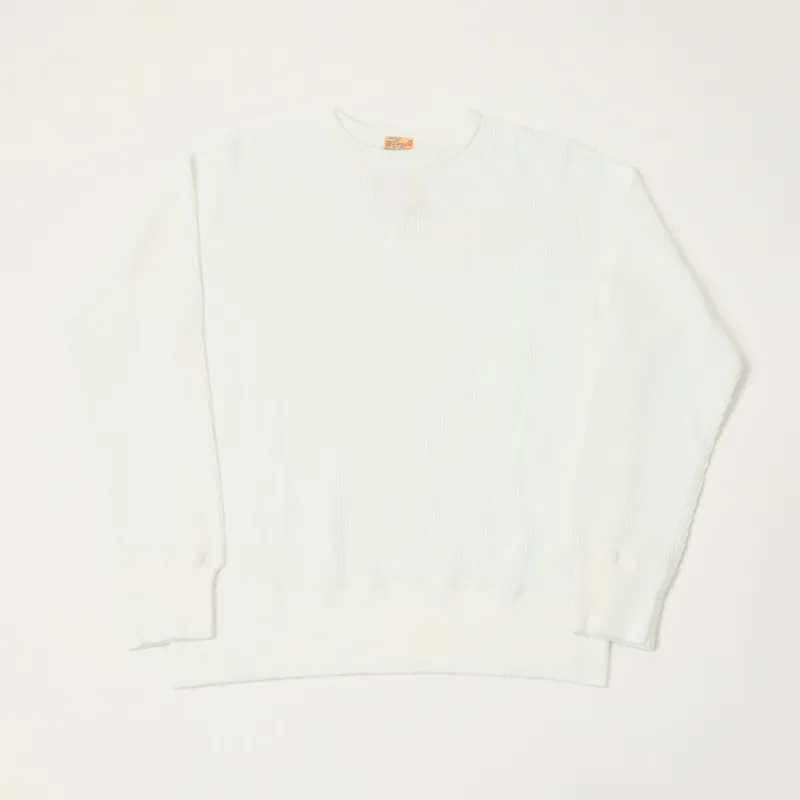 Whitesville Long Sleeve Thermal T-Shirt - White sold by Son of a Stag