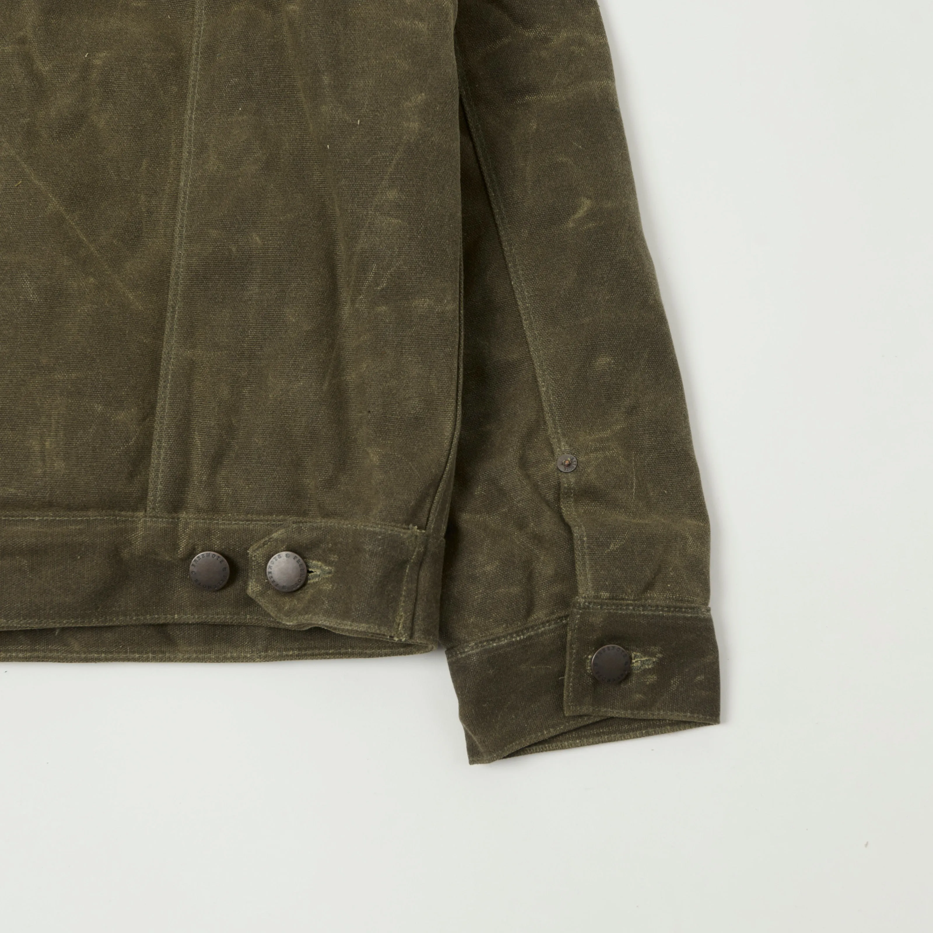 Freenote Cloth Shearling Lined Wax Canvas Jacket - Tobacco sold by Son of a Stag product image thumbnail 5