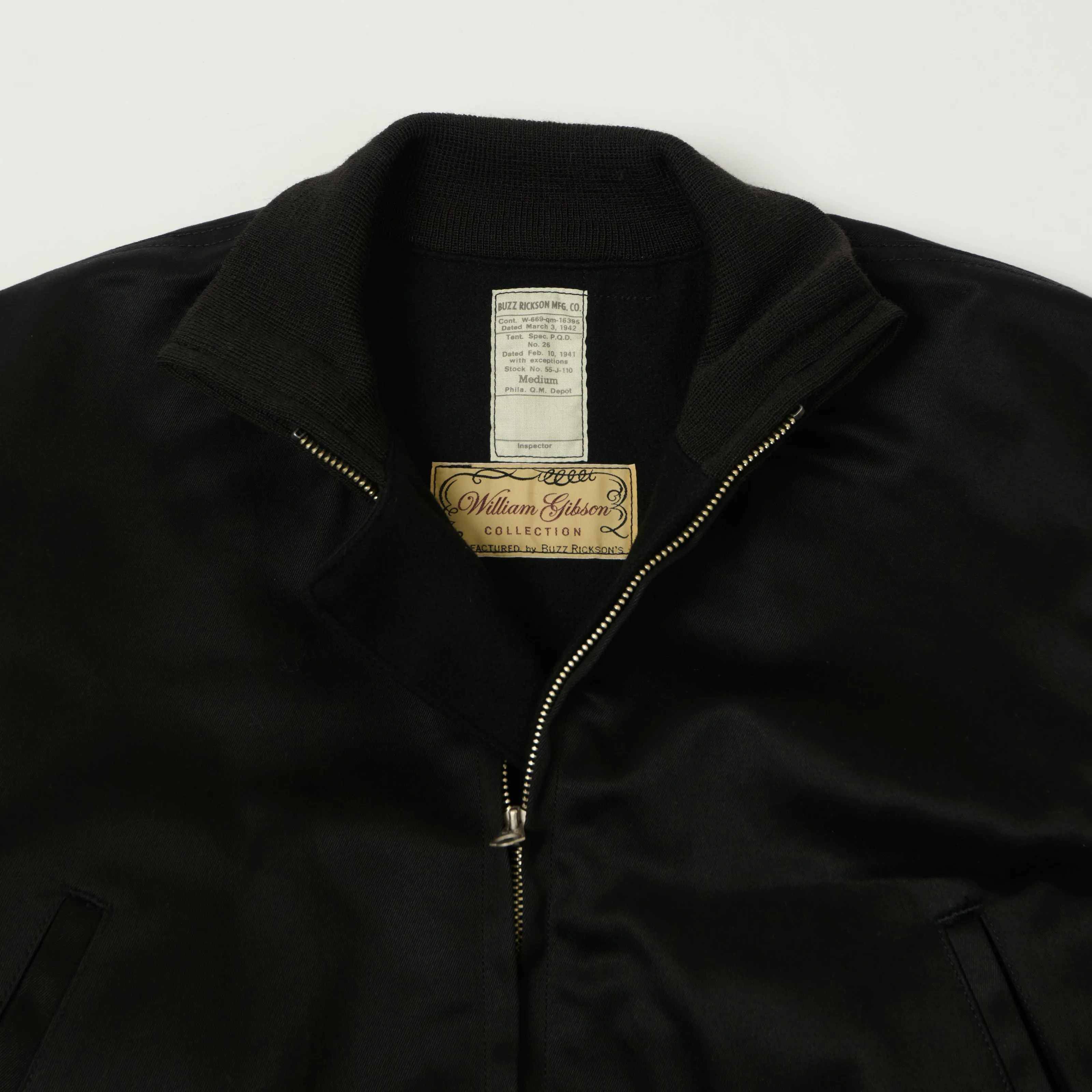 Buzz Rickson's William Gibson U.S. Army Tanker Jacket - Black sold by Son of a Stag product image thumbnail 2