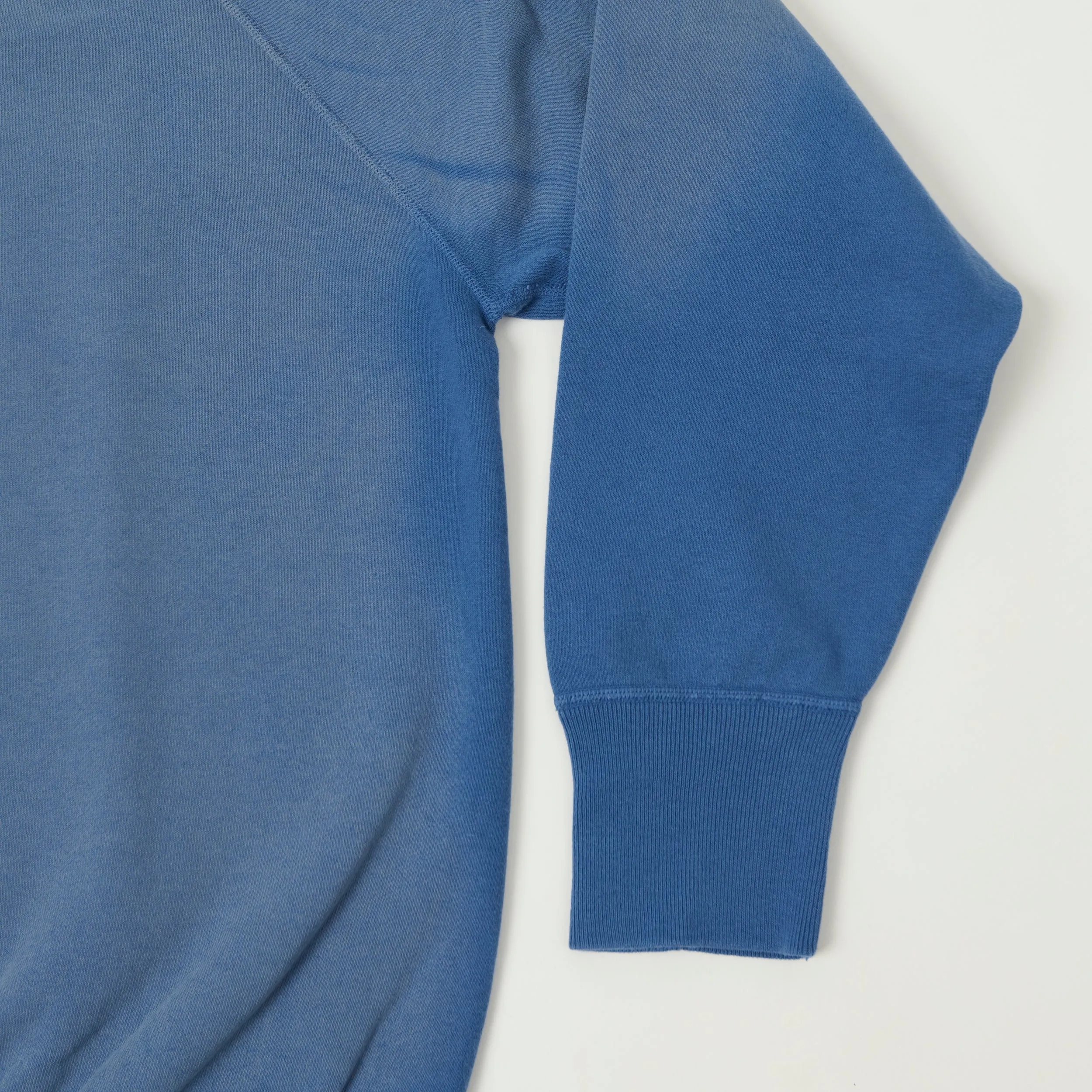 Warehouse & Co 461-U/W 'Sun Burned' Raglan Sleeve Sweatshirt - Blue sold by Son of a Stag product image thumbnail 5