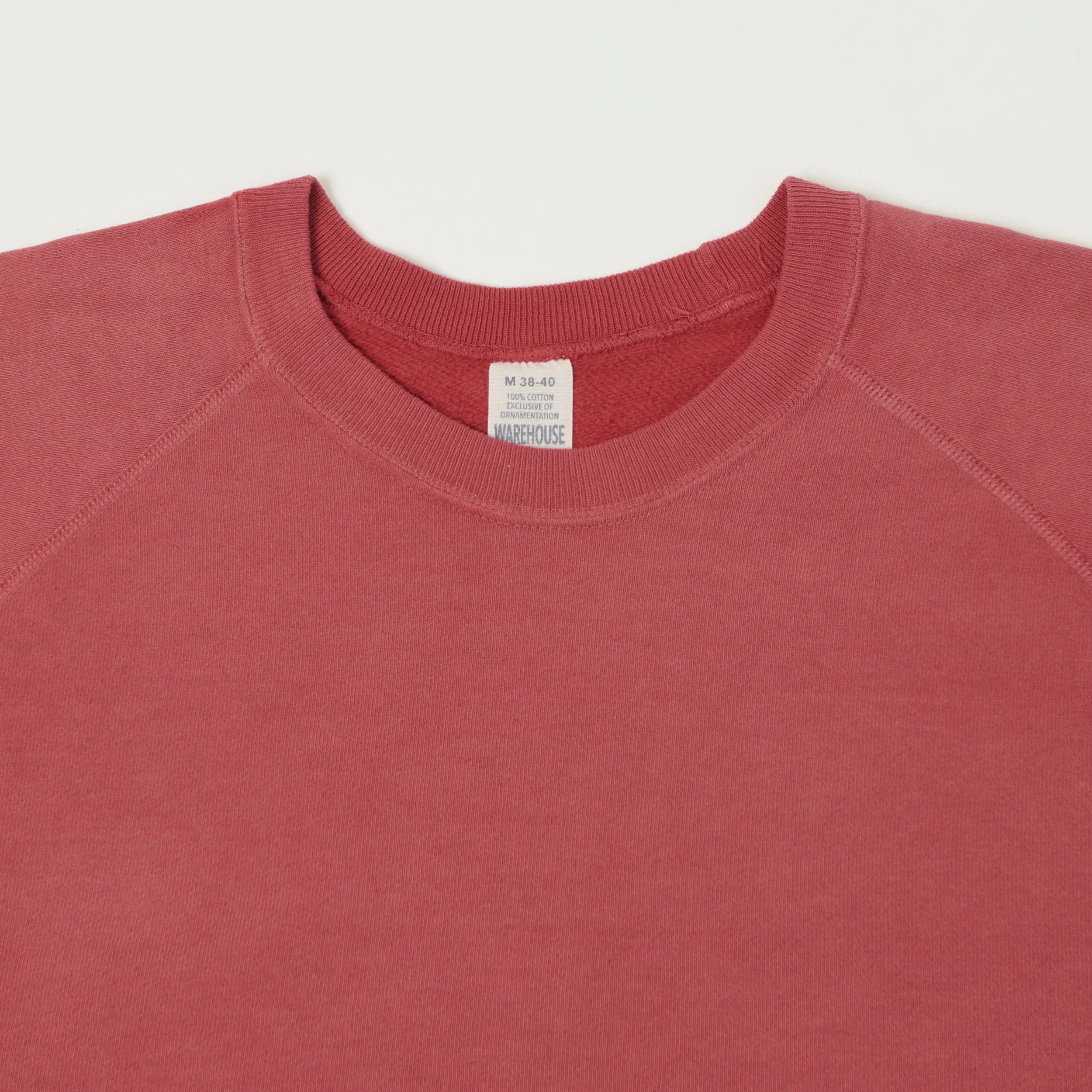 Warehouse & Co 461-U/W 'Sun Burned' Raglan Sleeve Sweatshirt - Red sold by Son of a Stag product image thumbnail 2