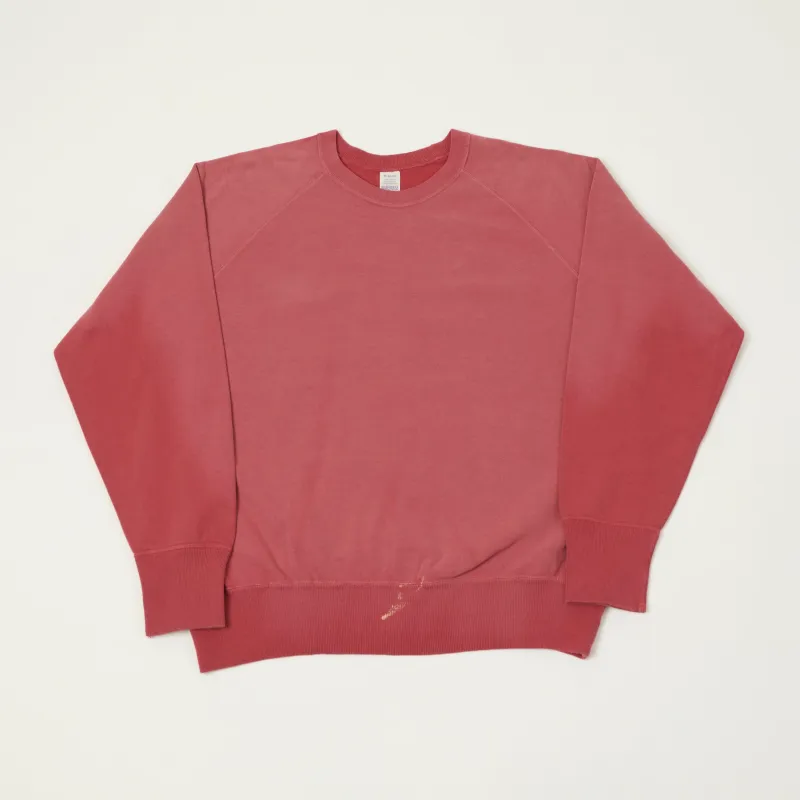 Warehouse & Co 461-U/W 'Sun Burned' Raglan Sleeve Sweatshirt - Red sold by Son of a Stag