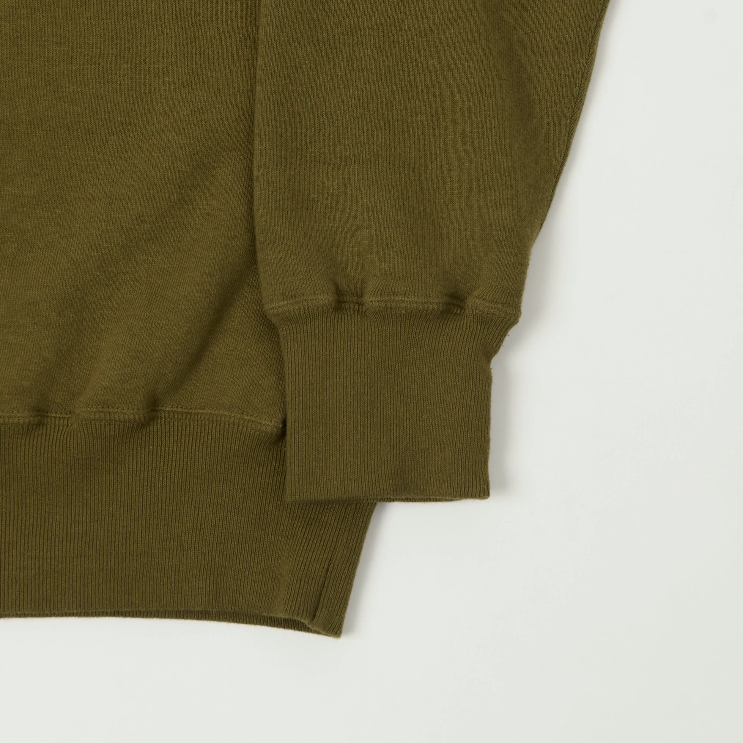 Dubbleworks Loop Wheel Sweatshirt - Khaki sold by Son of a Stag product image thumbnail 3