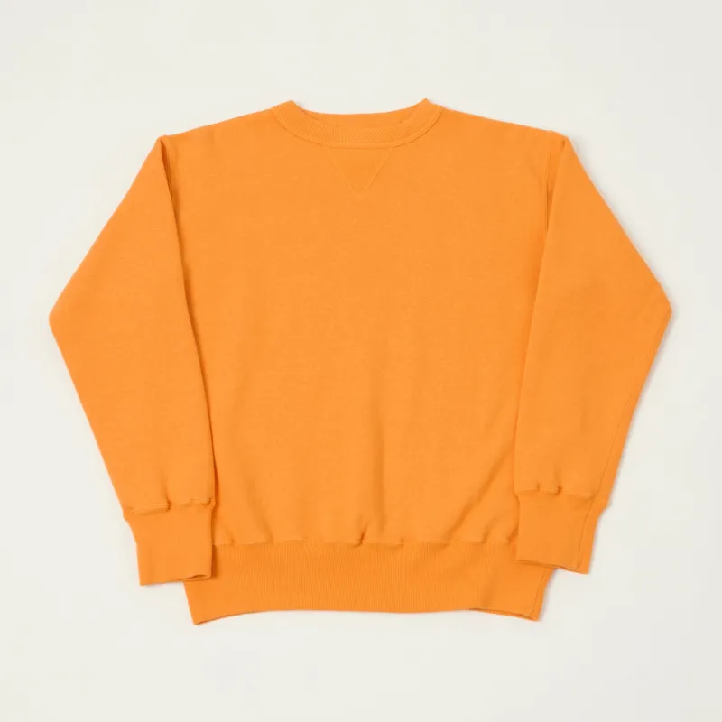 Dubbleworks Loop Wheel Sweatshirt - Fade Orange sold by Son of a Stag
