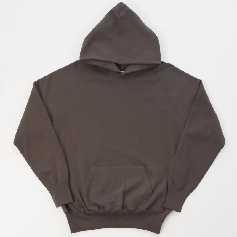 Warehouse & Co 462 Raglan Sleeve Hooded Sweatshirt - Charcoal sold by Son of a Stag
