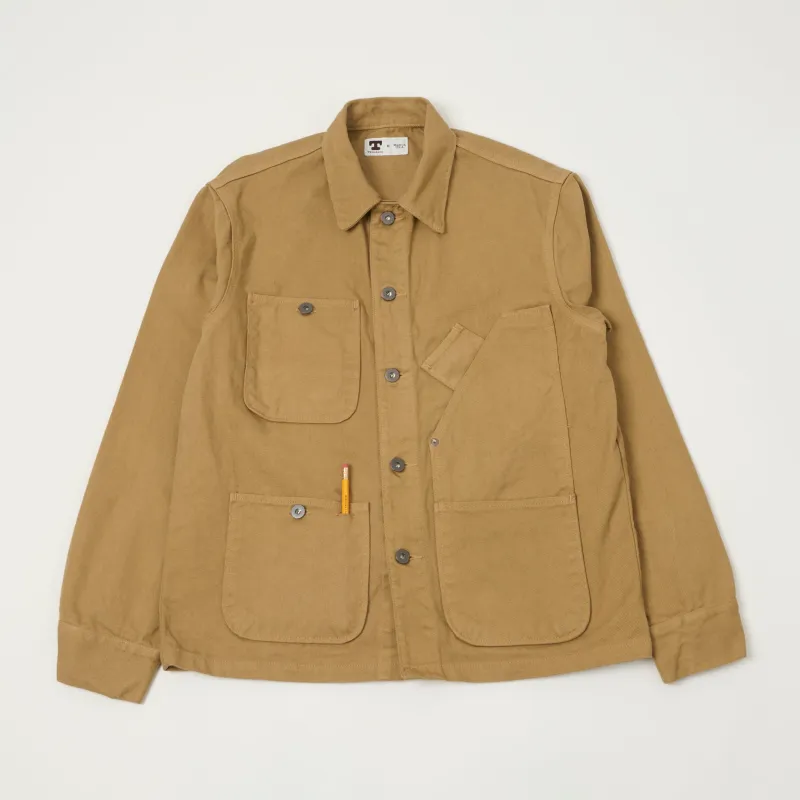 Tellason 13oz Denim Chore Jacket - British Tan sold by Son of a Stag