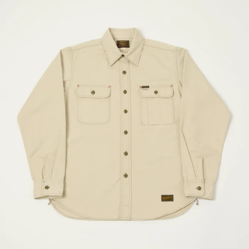 TOYS McCOY Herringbone Twill Dockers Work Shirt - Ivory made by Son of a Stag