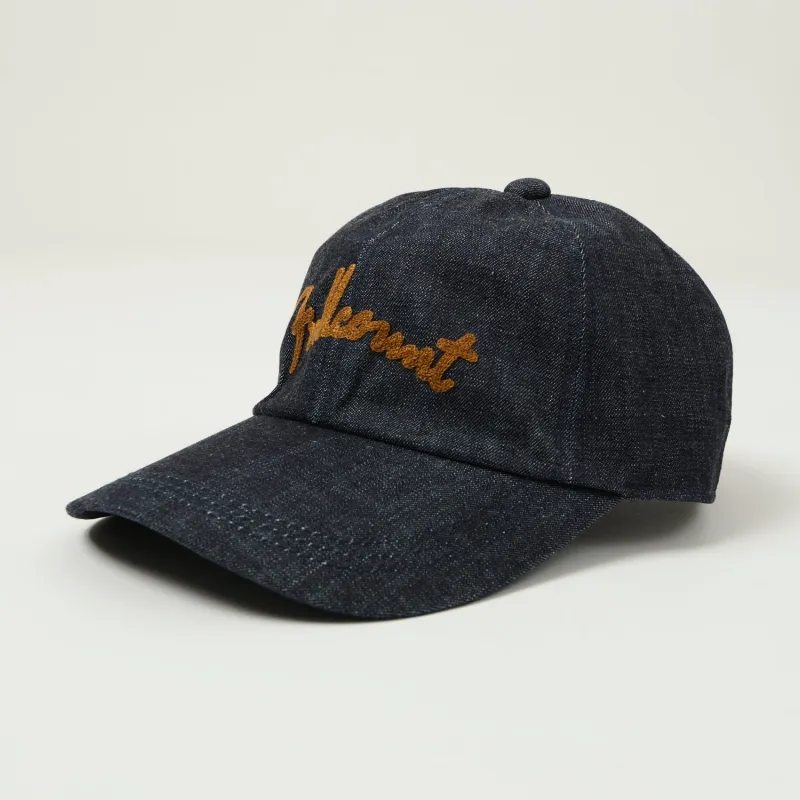 FULLCOUNT 6007 Chain Embroidery Denim Cap - Indigo sold by Son of a Stag