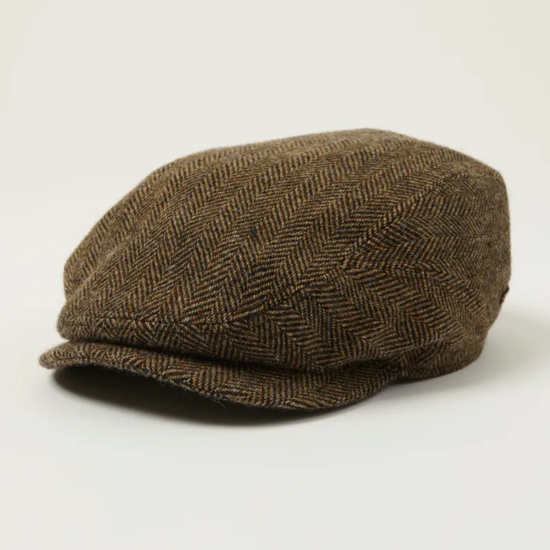Stetson Wool Herringbone Driver Cap - Brown Melange sold by Son of a Stag