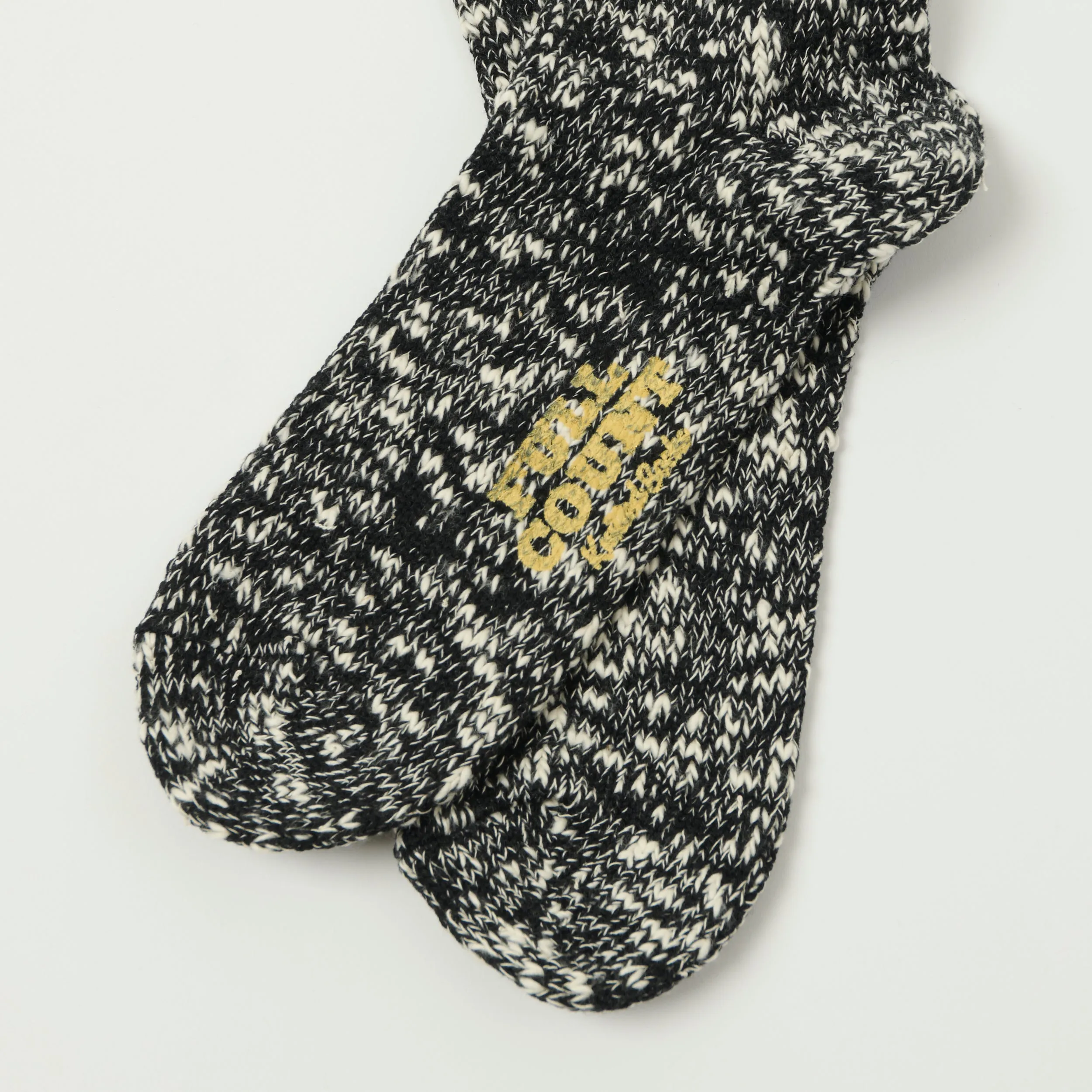 FULLCOUNT 6110 Slub Sock - Black sold by Son of a Stag product image thumbnail 2