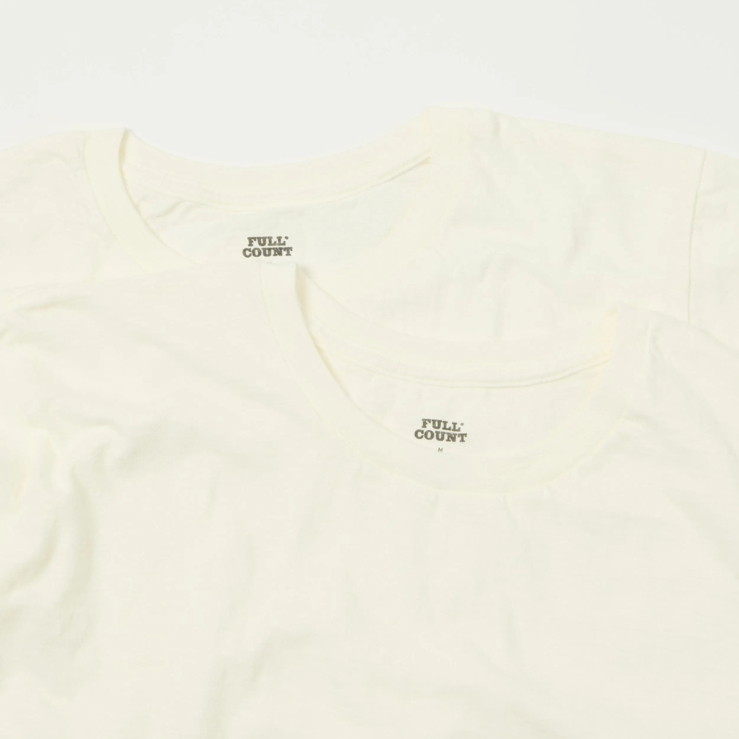 FULLCOUNT 5503 Classic Crew Neck Two Pack - White sold by Son of a Stag product image thumbnail 2