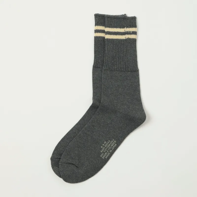 FULLCOUNT 6110 Military Sock - Charcoal Grey sold by Son of a Stag