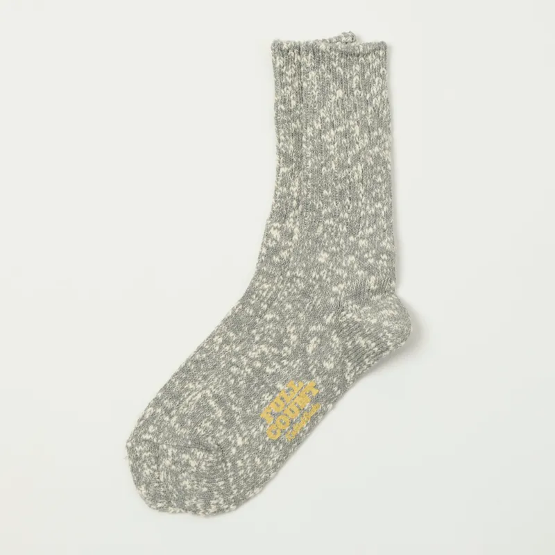 FULLCOUNT 6110 Slub Sock - Heather Grey sold by Son of a Stag