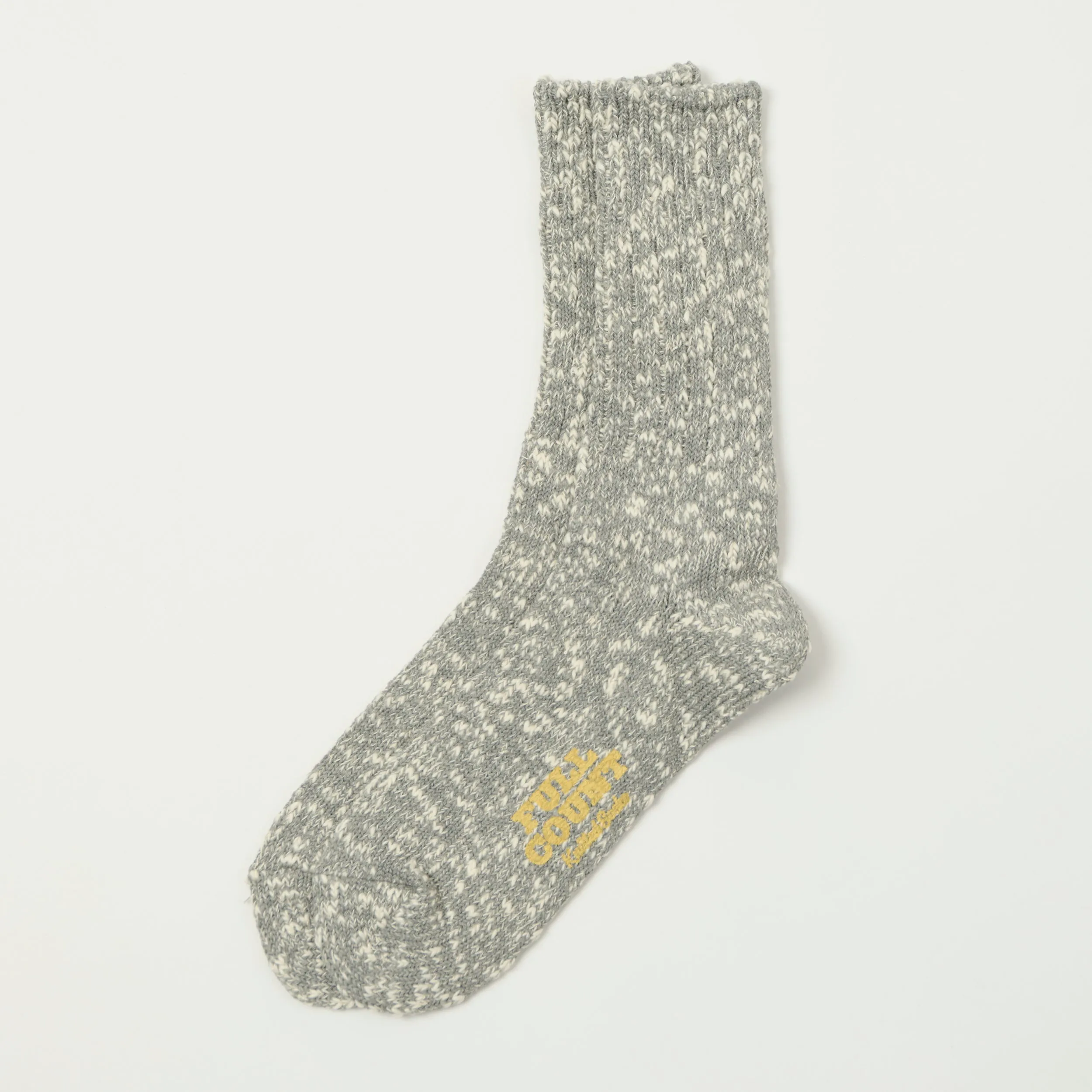FULLCOUNT 6110 Slub Sock - Heather Grey sold by Son of a Stag