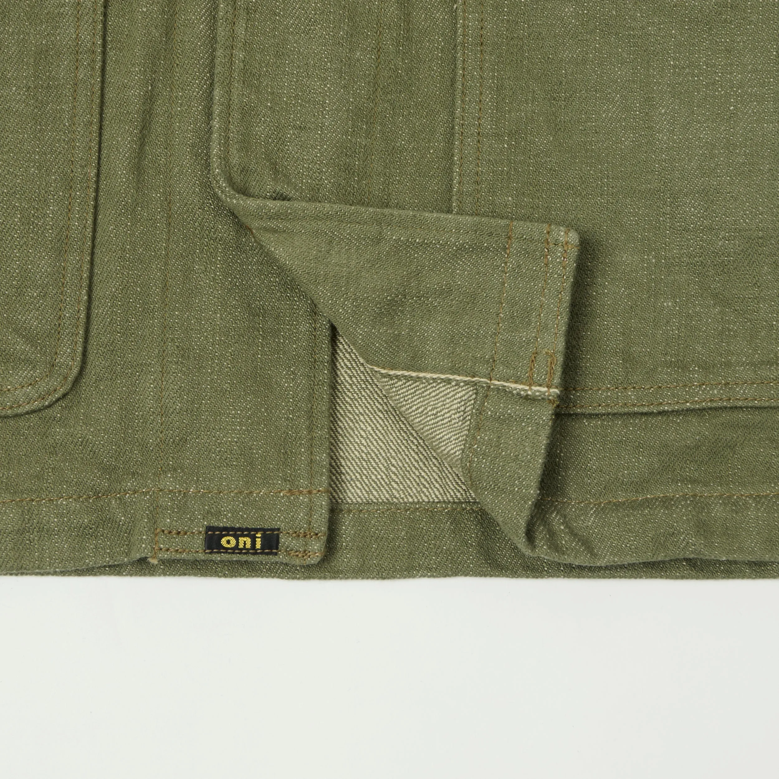 ONI Denim 03502-OLD18 18oz Coverall Jacket - Olive sold by Son of a Stag product image thumbnail 5