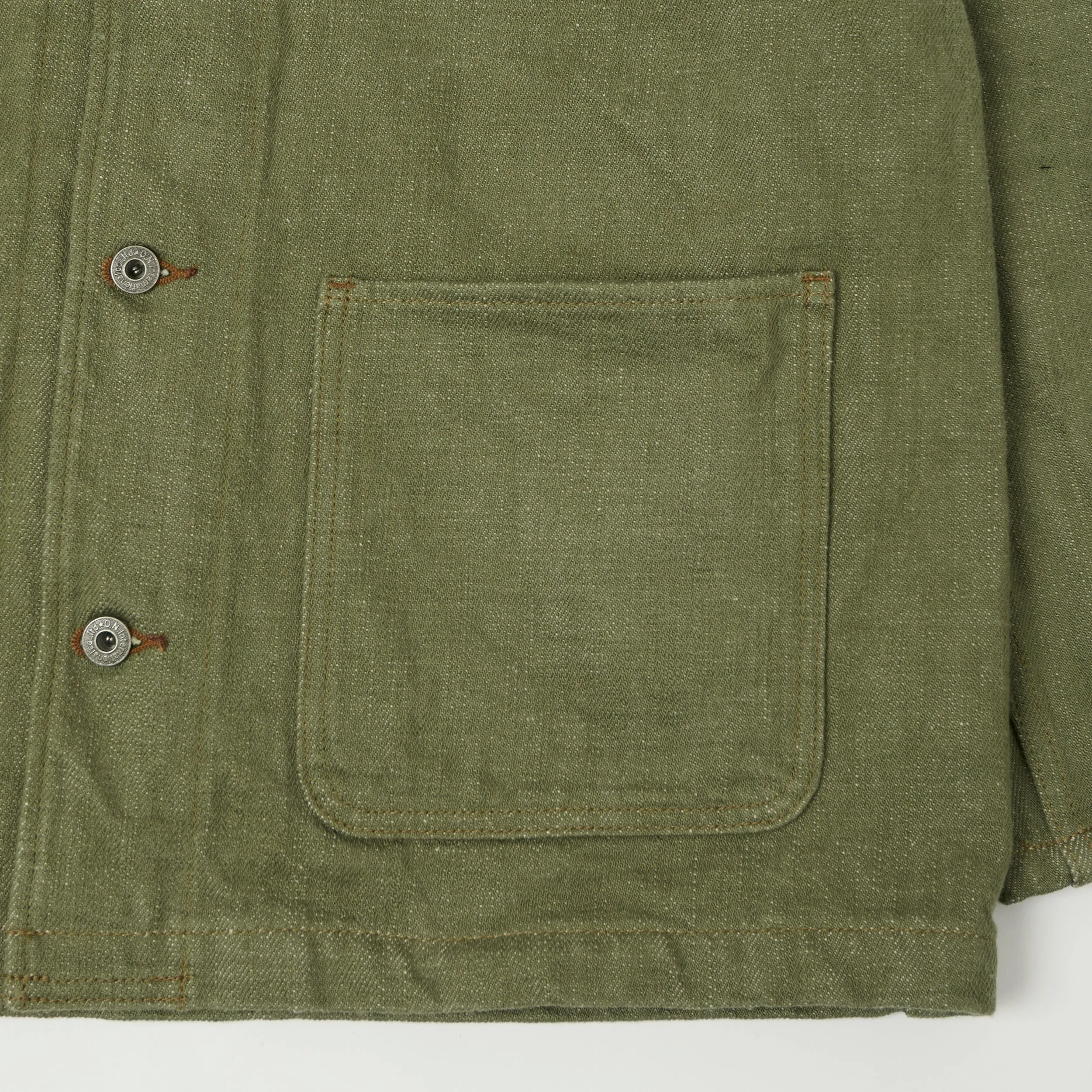 ONI Denim 03502-OLD18 18oz Coverall Jacket - Olive sold by Son of a Stag product image thumbnail 3