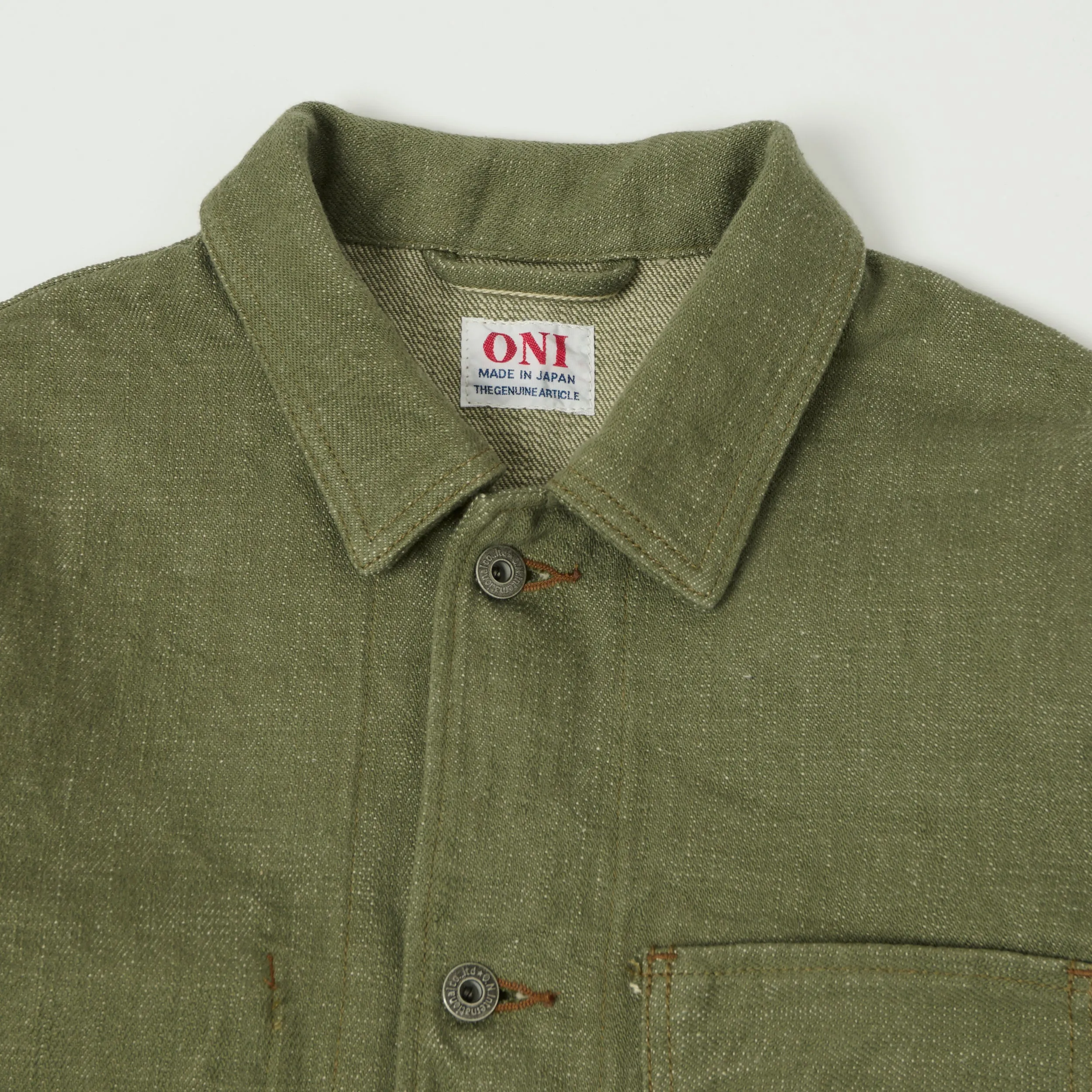 ONI Denim 03502-OLD18 18oz Coverall Jacket - Olive sold by Son of a Stag product image thumbnail 2