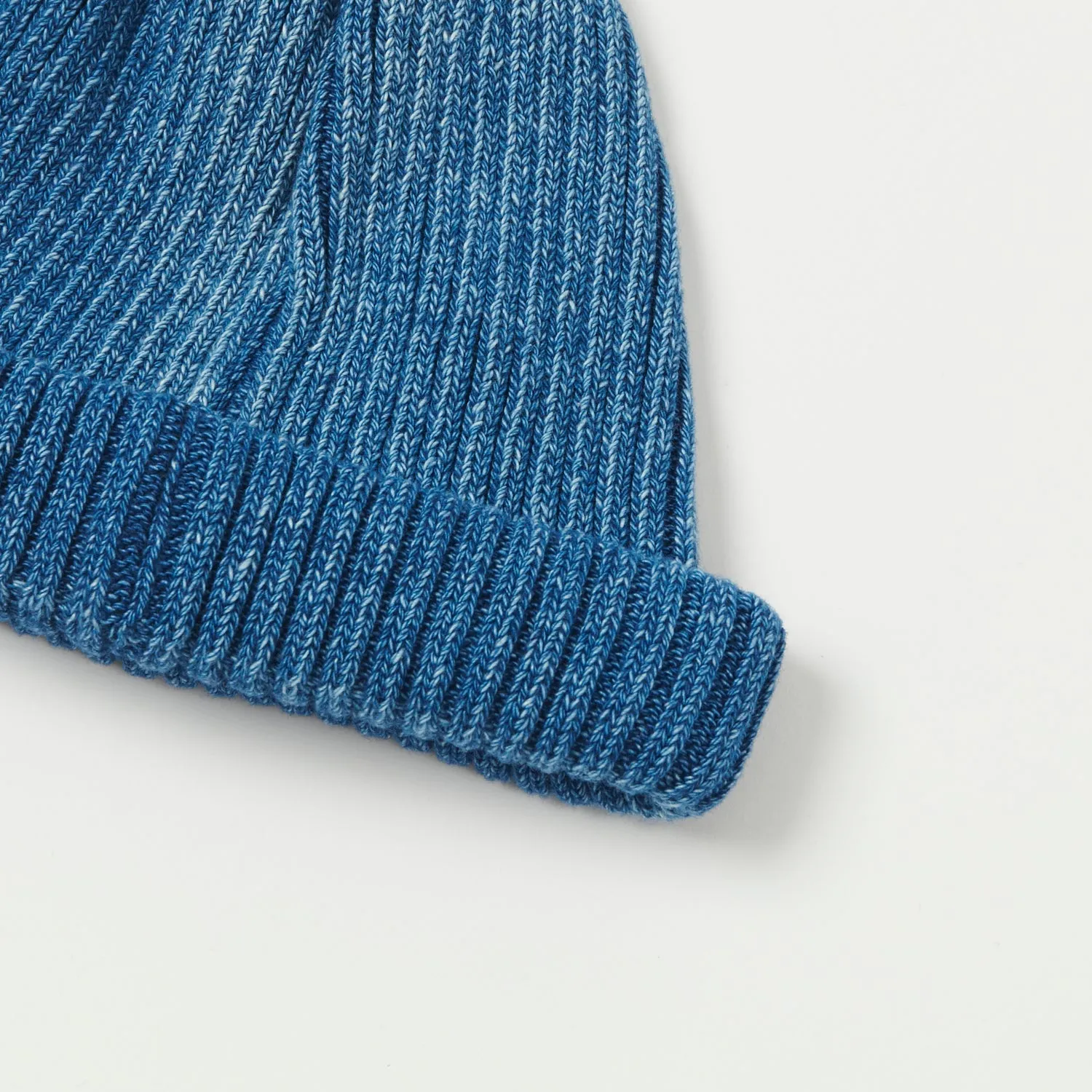 RoToTo Cotton Roll Up Beanie - Light Indigo sold by Son of a Stag product image thumbnail 2