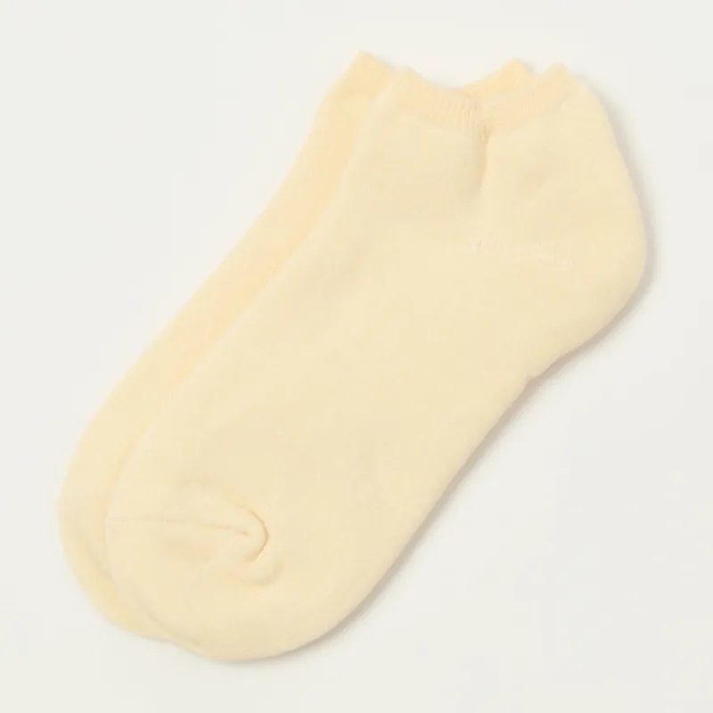 RoToTo Washi Pile Short Sock - Ivory sold by Son of a Stag