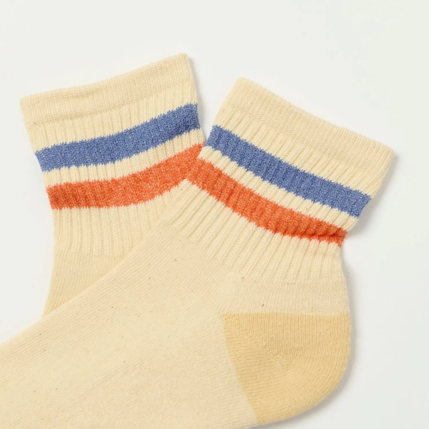 RoToTo Retro Athletic Ankle Sock - Blue/Orange sold by Son of a Stag product image thumbnail 2