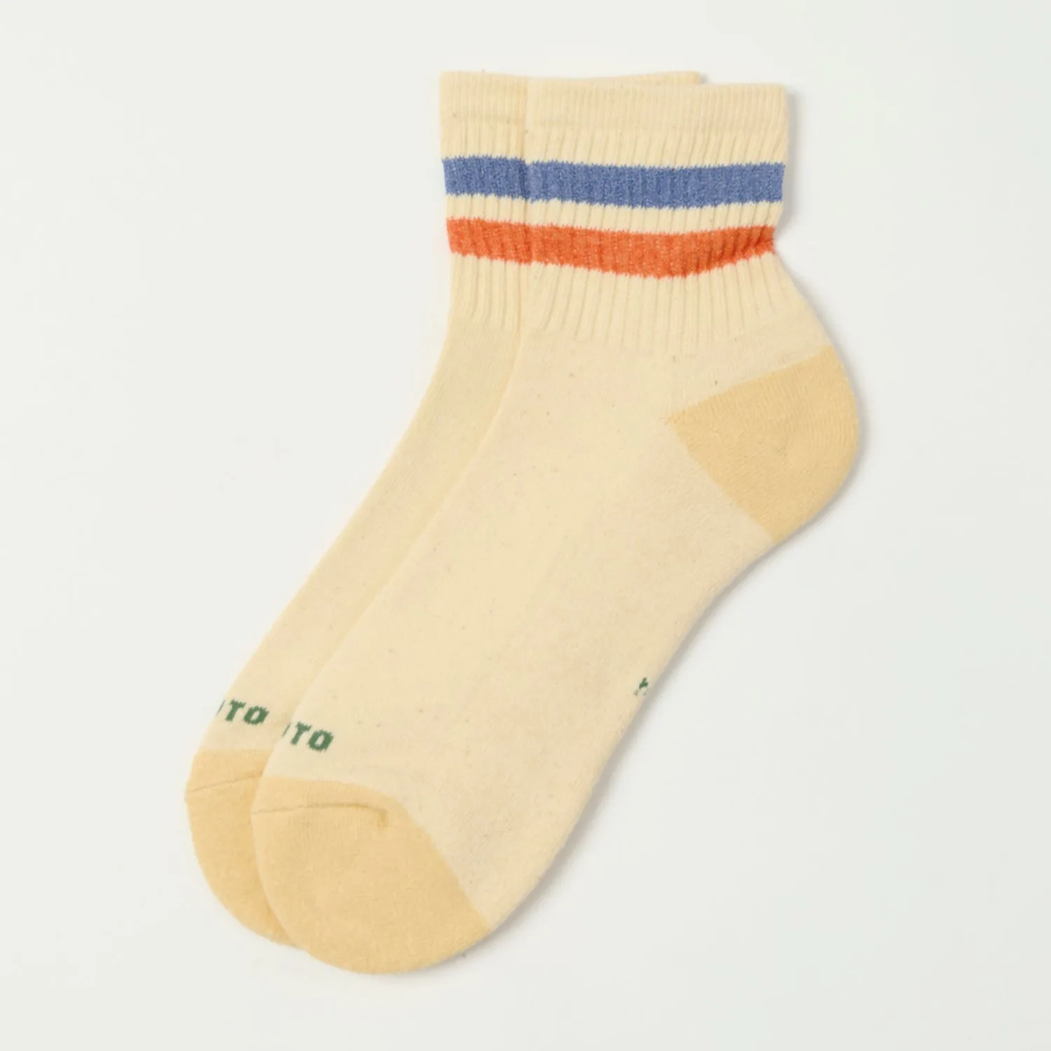 RoToTo Retro Athletic Ankle Sock - Blue/Orange sold by Son of a Stag