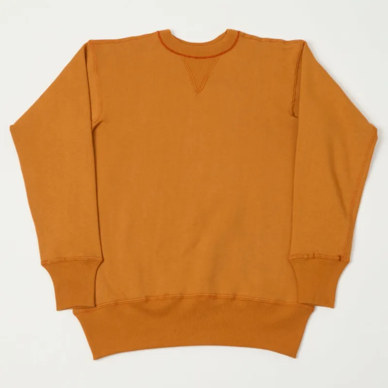 Warehouse & Co 403 Plain Sweatshirt - Dark Orange sold by Son of a Stag