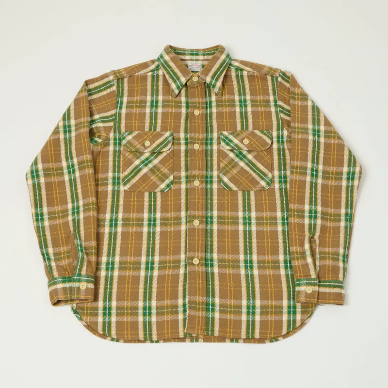 Warehouse & Co 3104 Plaid Flannel Shirt - Brown/Ivory made by WAREHOUSE & CO.