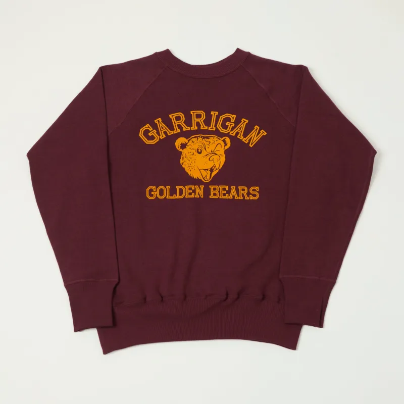 Warehouse & Co 409 'Garrigan' Sweatshirt - Burgundy sold by Son of a Stag