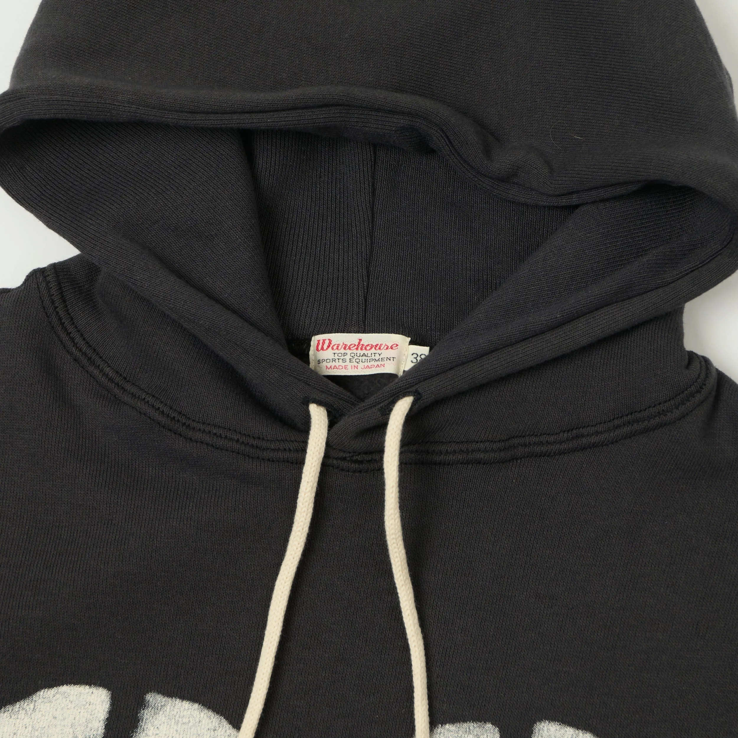 Warehouse & Co 450 'No 32' Two Needle Hooded Sweatshirt - Black sold by Son of a Stag product image thumbnail 2