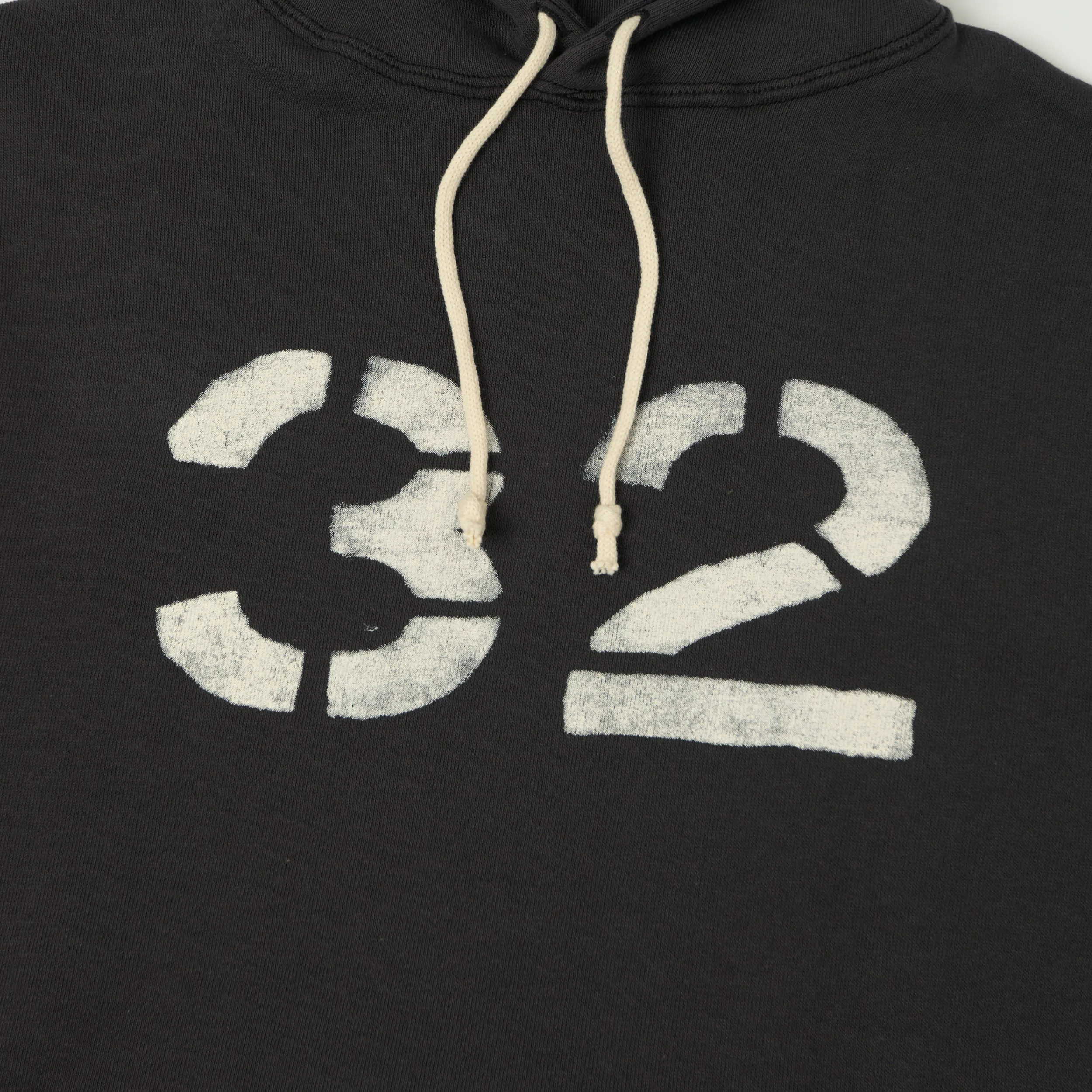 Warehouse & Co 450 'No 32' Two Needle Hooded Sweatshirt - Black sold by Son of a Stag product image thumbnail 3