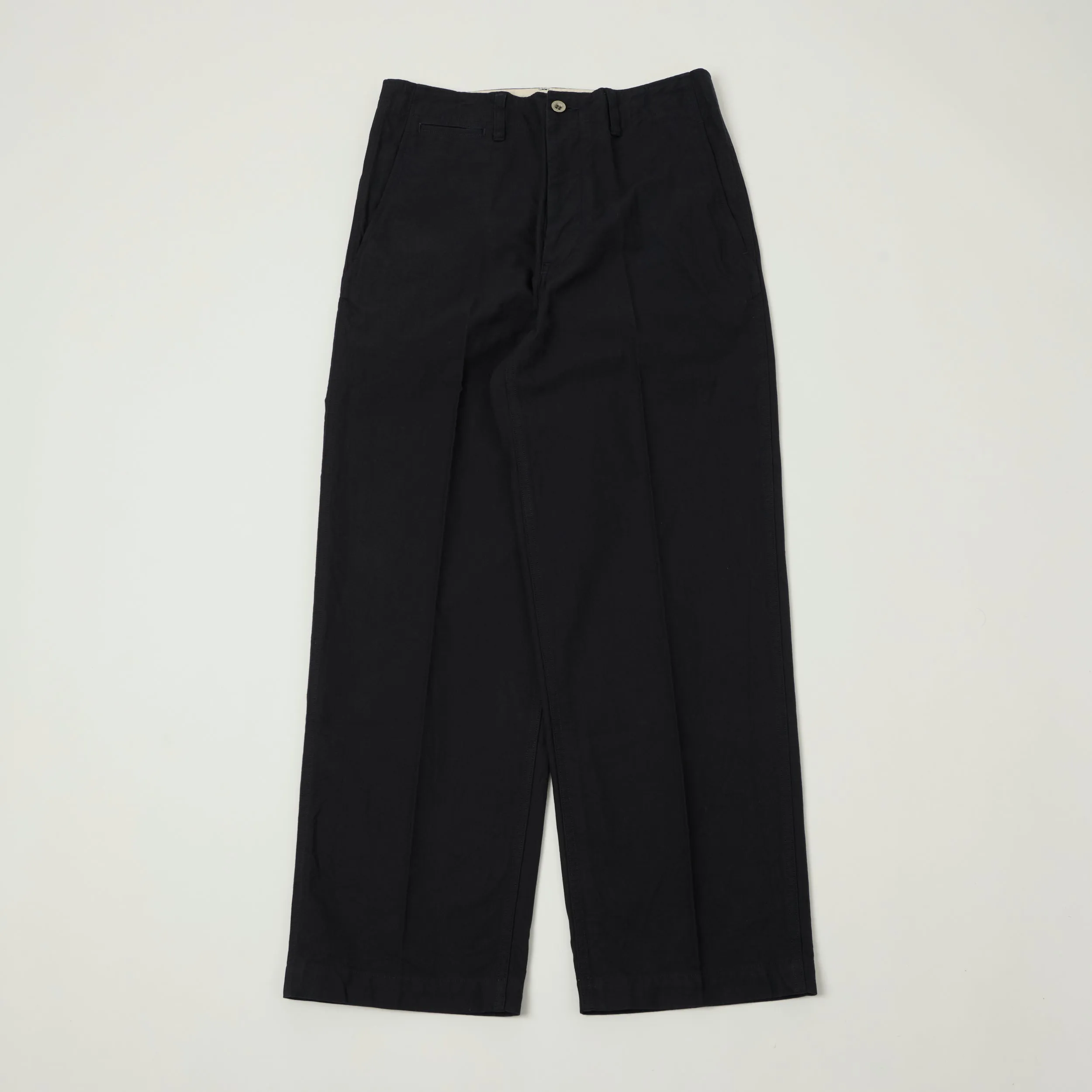 visvim 'Broader' High Density Twill Chino - Navy sold by Son of a Stag