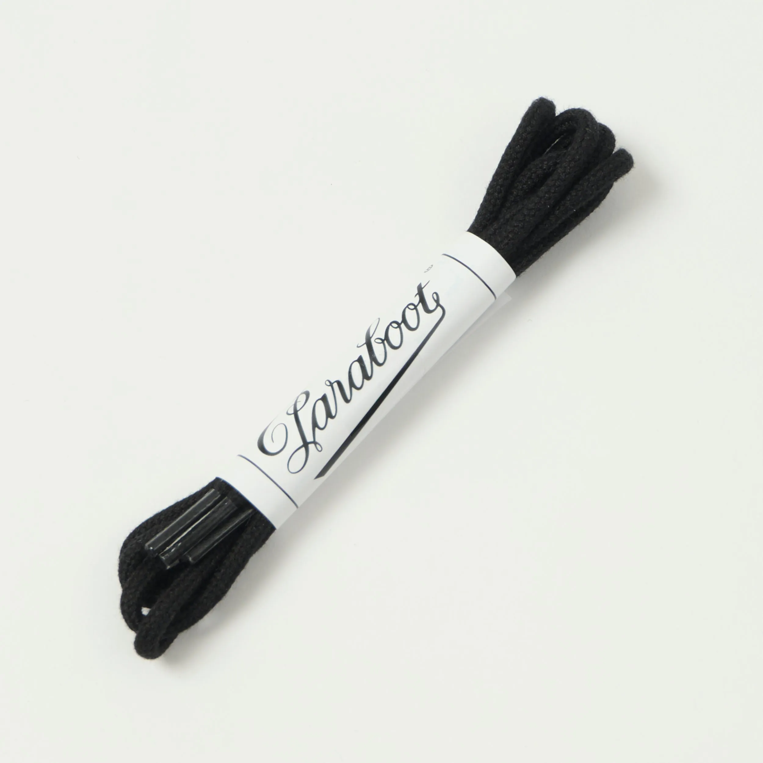 Paraboot 'Paire De Lacets' Round Shoe Laces - Noir sold by Son of a Stag