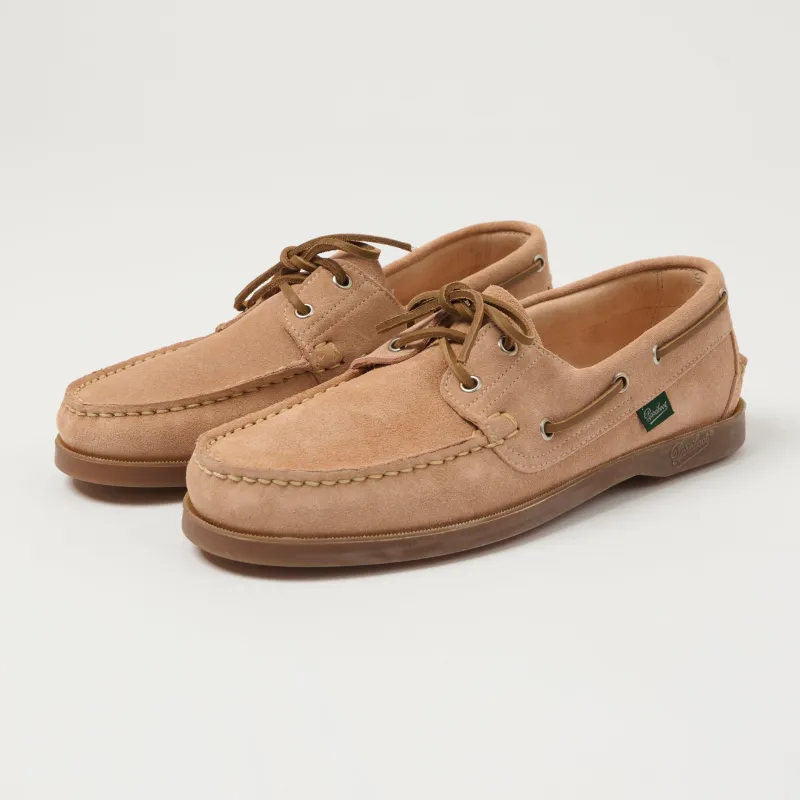 Paraboot Barth Marine Boat Shoe - Vel Nude sold by Son of a Stag