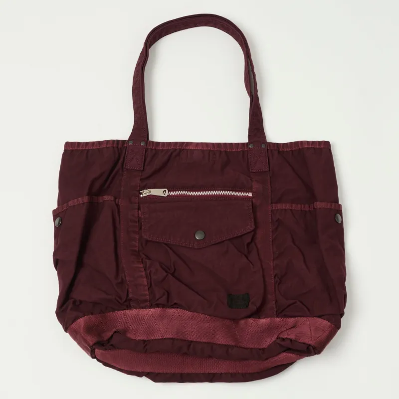 Porter-Yoshida & Co. Crag Tote Bag - Burgundy sold by Son of a Stag
