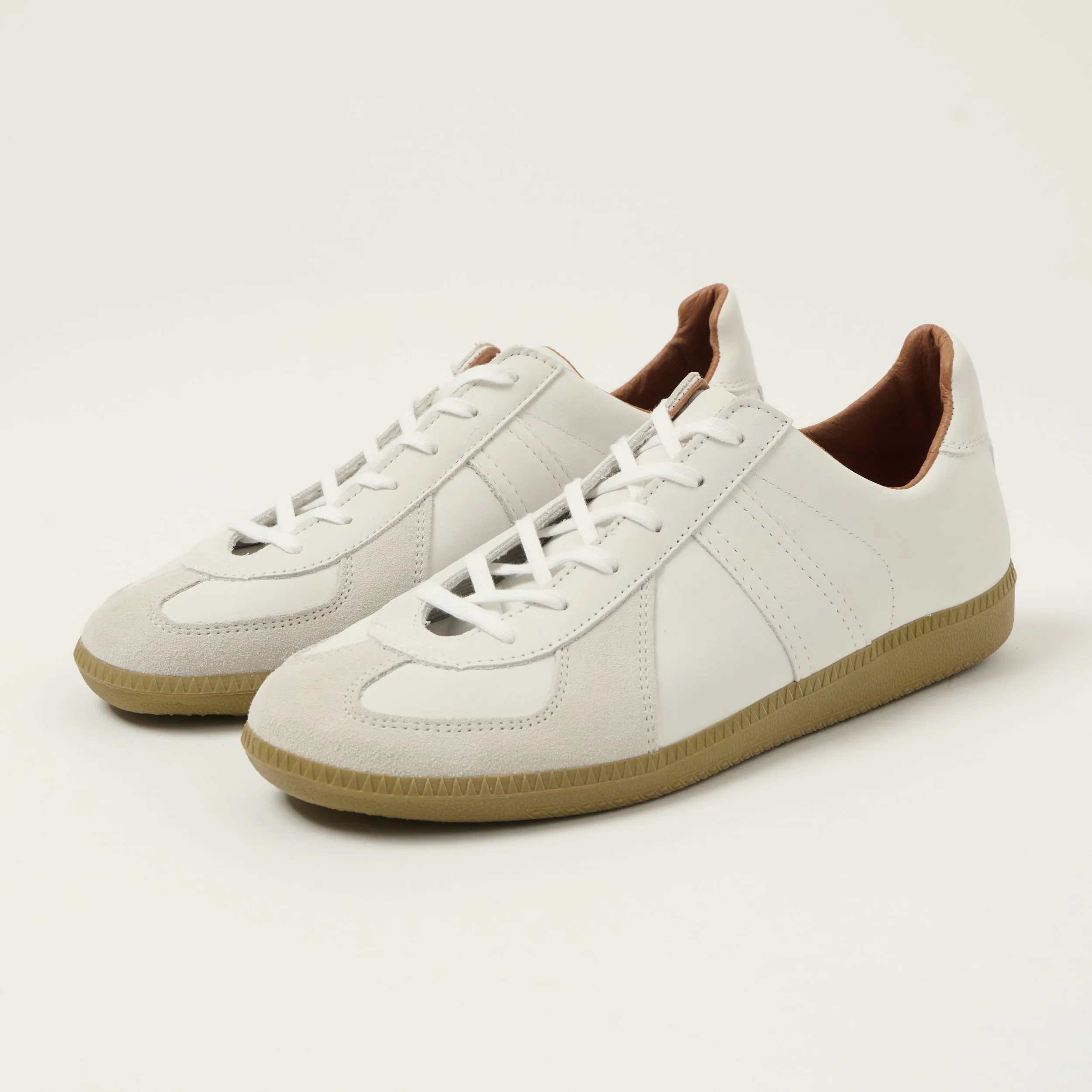 Reproduction of Found 1980s German Army Trainer - White Nubuck sold by Son of a Stag