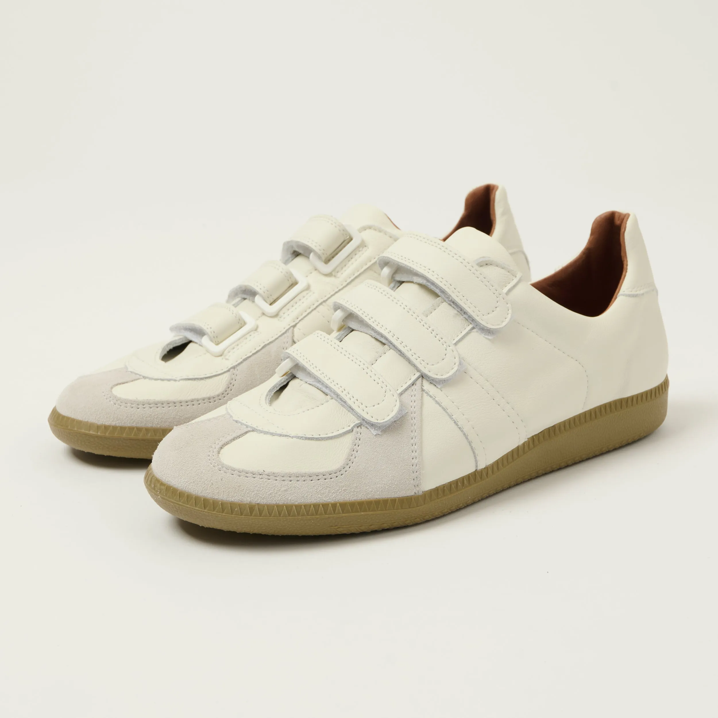 Reproduction of Found 1980s Velcro German Army Trainer - White sold by Son of a Stag