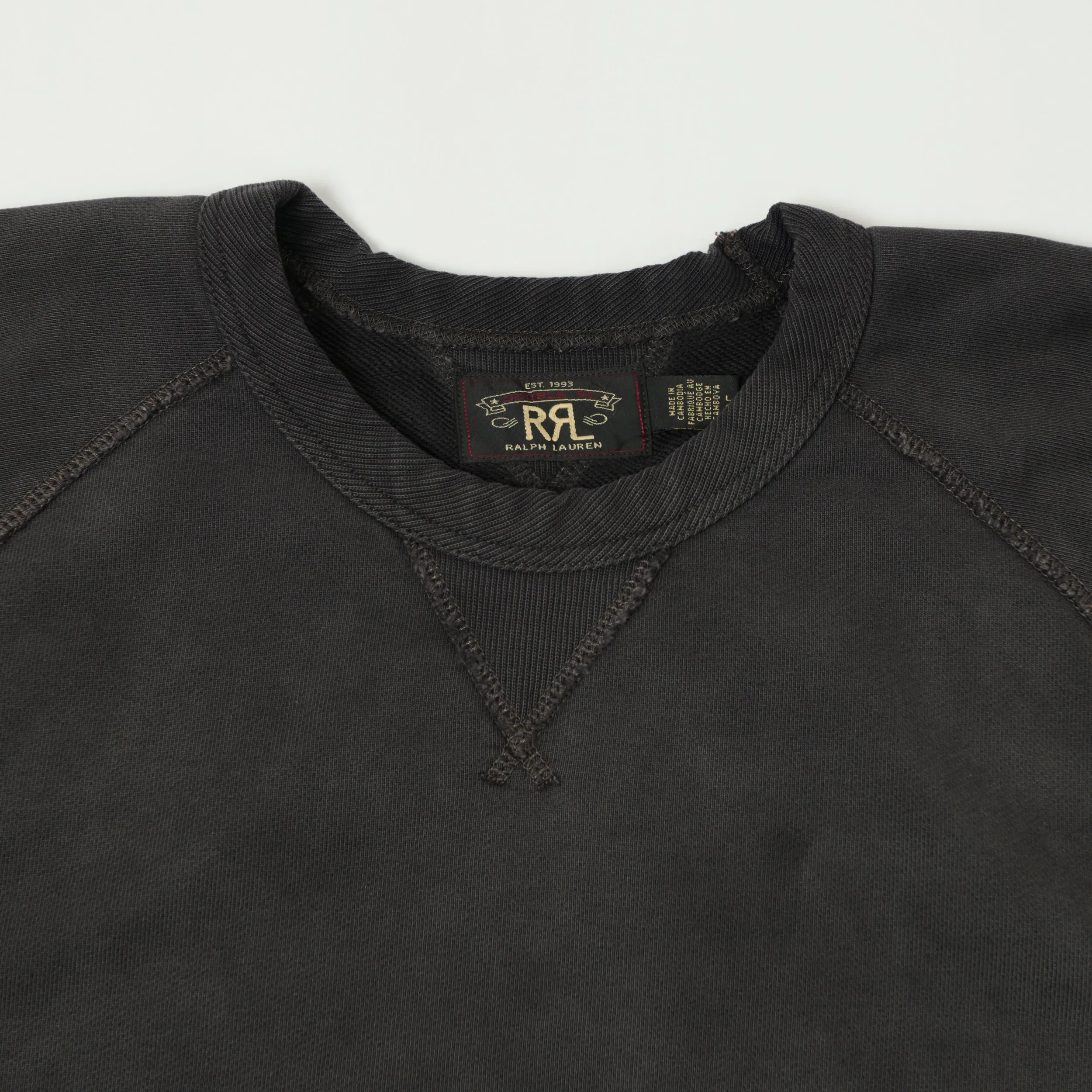 RRL French Terry Sweatshirt - Black Indigo sold by Son of a Stag product image thumbnail 2
