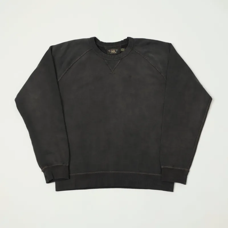 RRL French Terry Sweatshirt - Black Indigo made by RRL