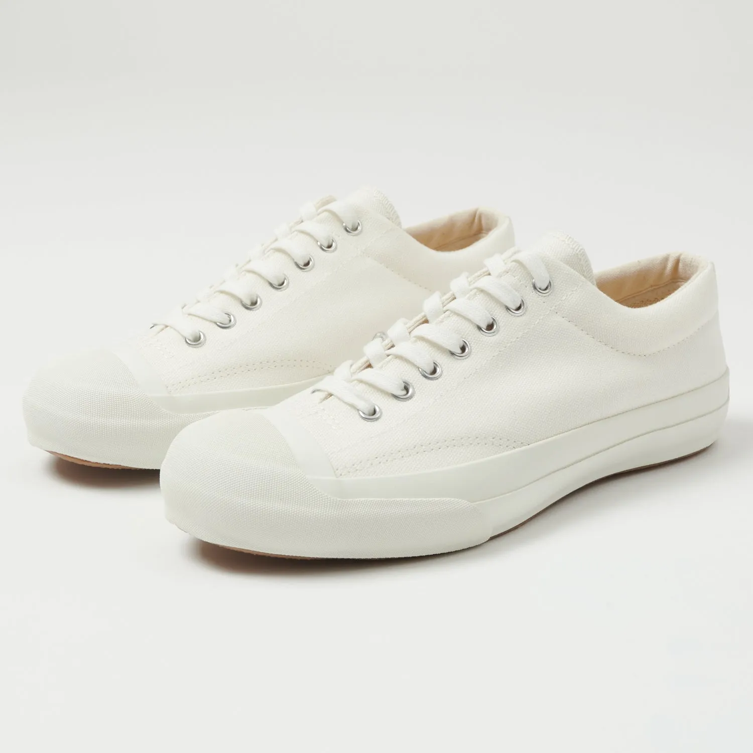 Moonstar Gym Court Canvas/Rubber Sneaker - White sold by Son of a Stag