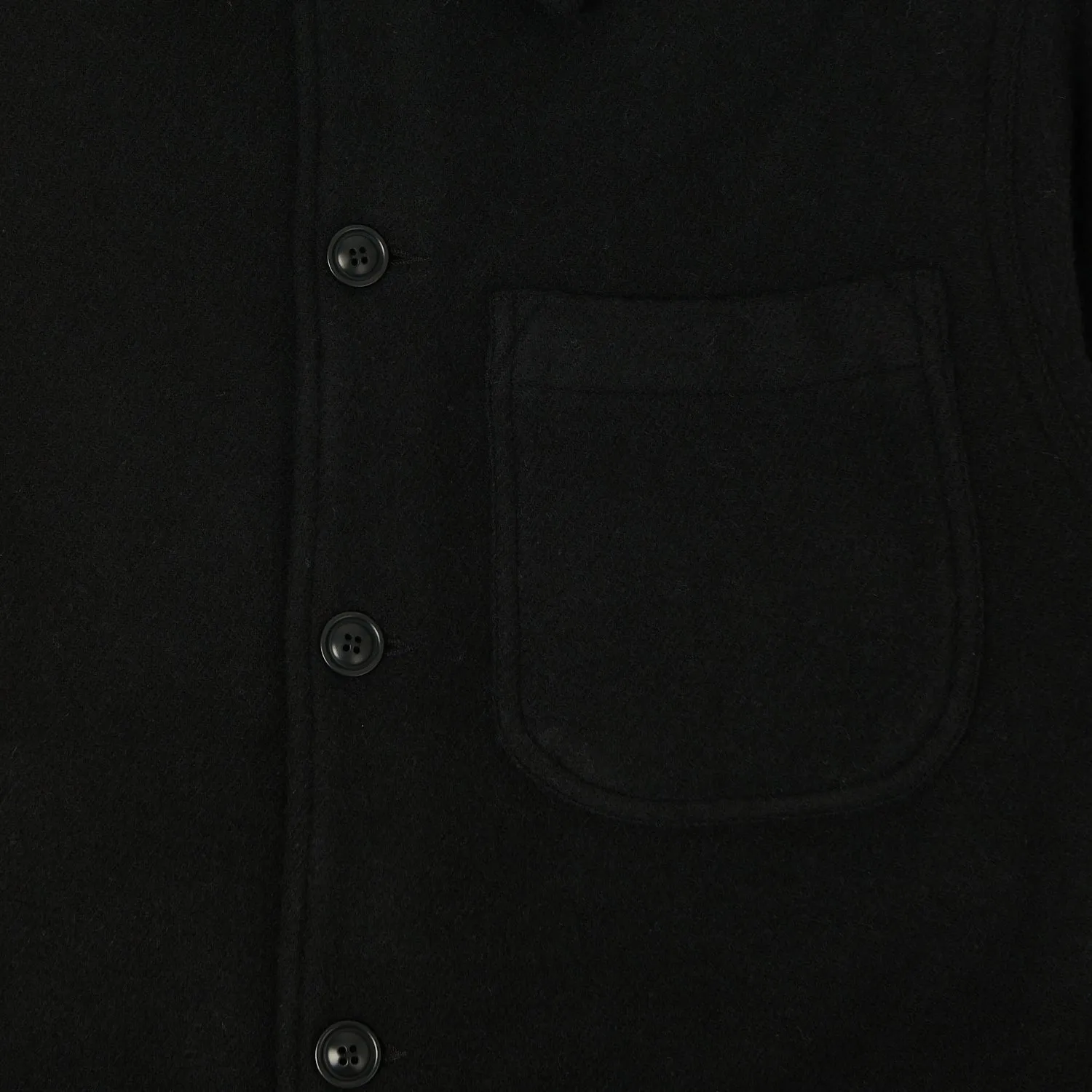 Merz b. Schwanen 'Good Basics' Wool Work Jacket - Deep Black sold by Son of a Stag product image thumbnail 3