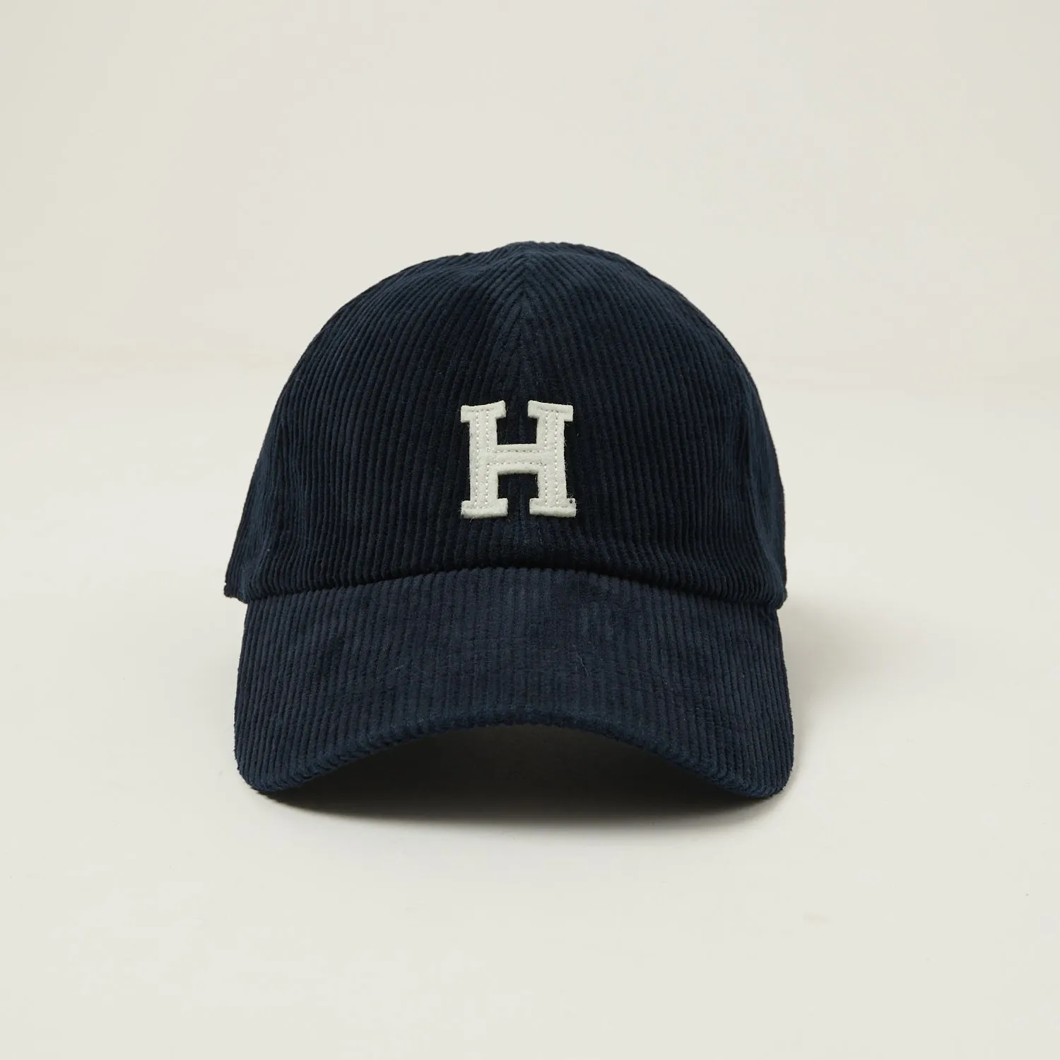 Hartford 'H' Corduroy Baseball Cap - Navy sold by Son of a Stag product image thumbnail 2