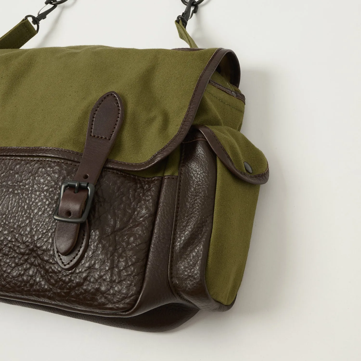 Warehouse & Co 5219 Leather/Canvas Field Bag - OD Green sold by Son of a Stag product image thumbnail 5
