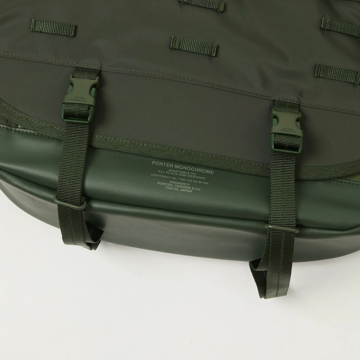 Porter-Yoshida & Co. Monochrome Messenger Bag - Olive sold by Son of a Stag product image thumbnail 2