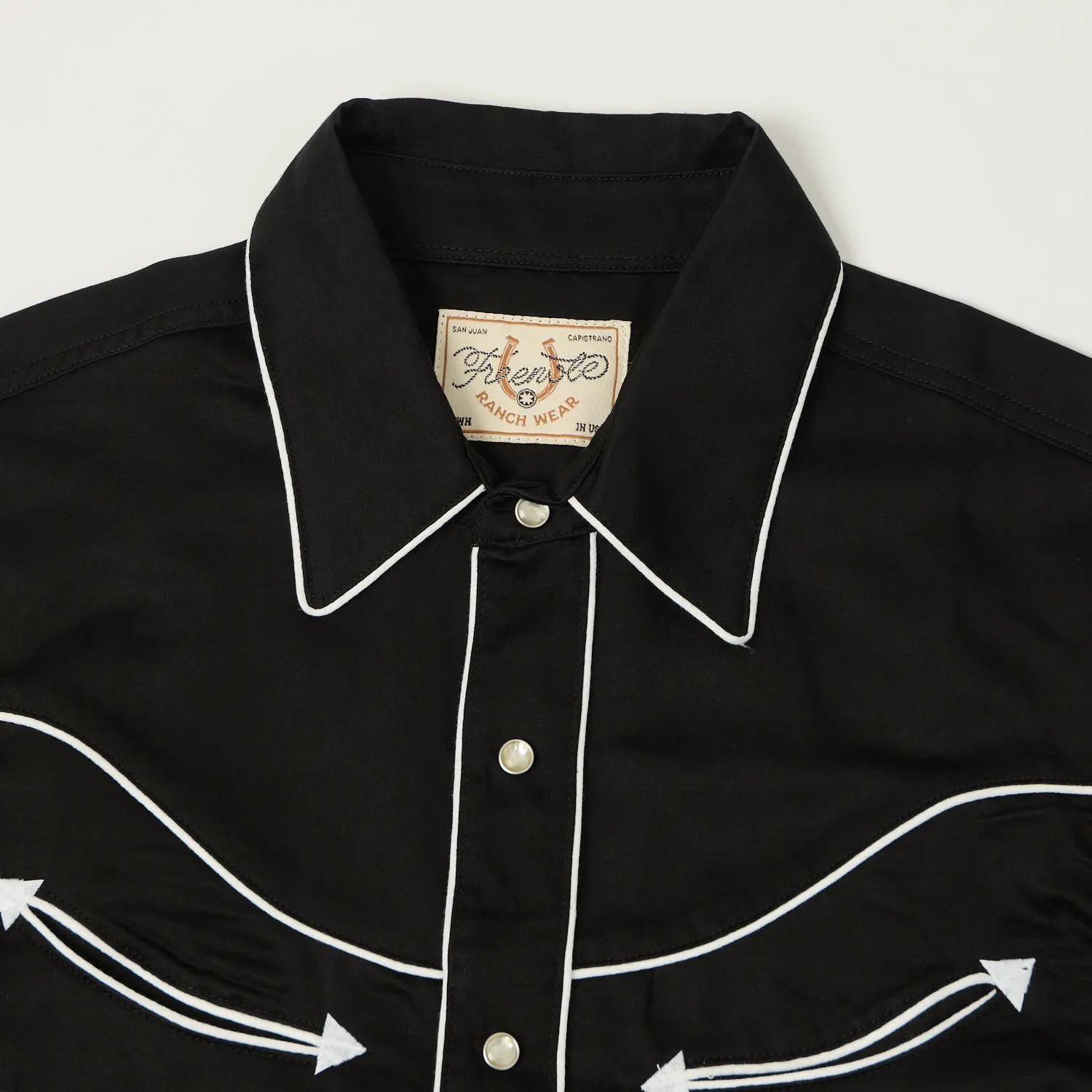 Freenote Cloth 'Rambler Honky Tonk' Western Shirt - Black sold by Son of a Stag product image thumbnail 2