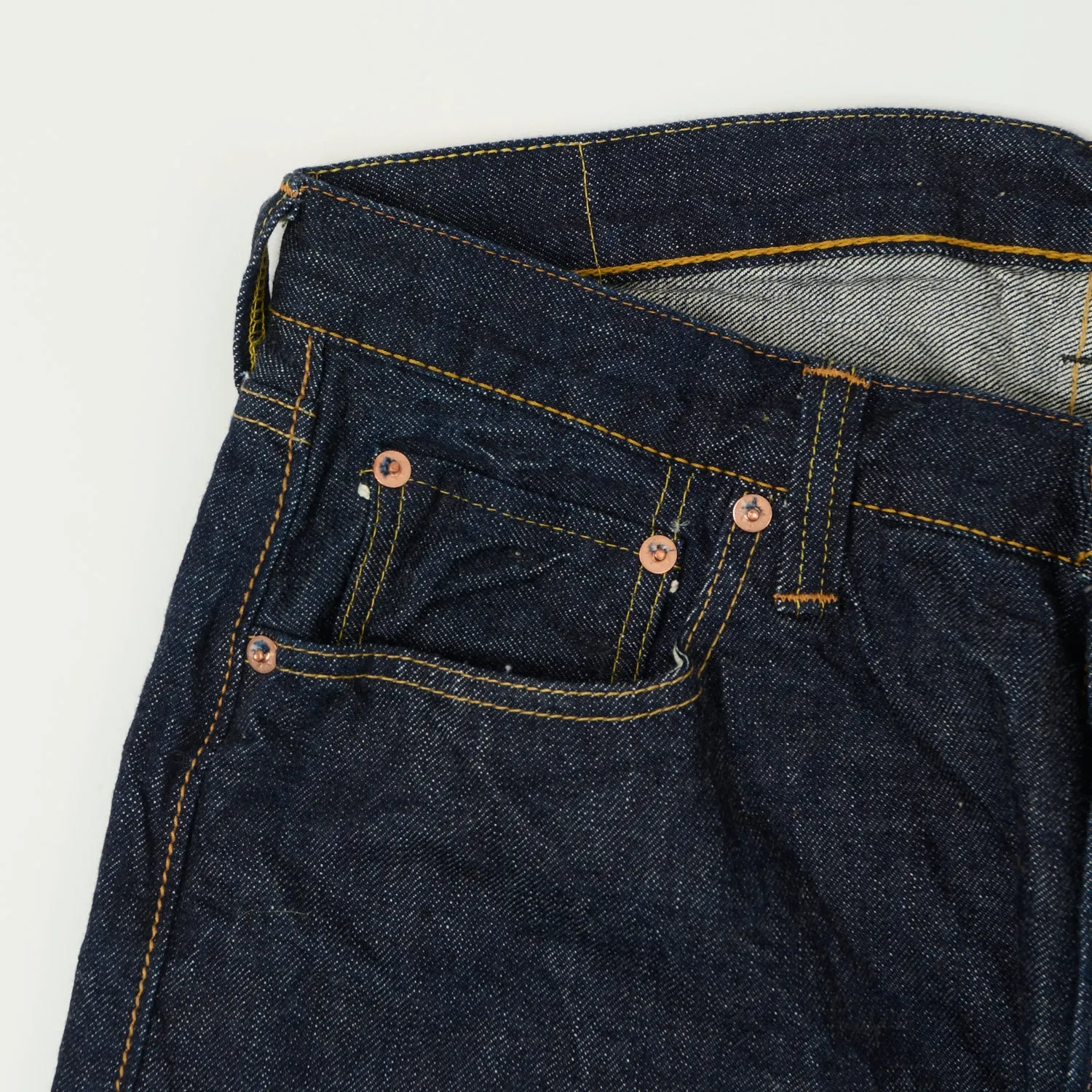 FULLCOUNT 1904 Five Pocket Denim Shorts - One Wash sold by Son of a Stag product image thumbnail 3
